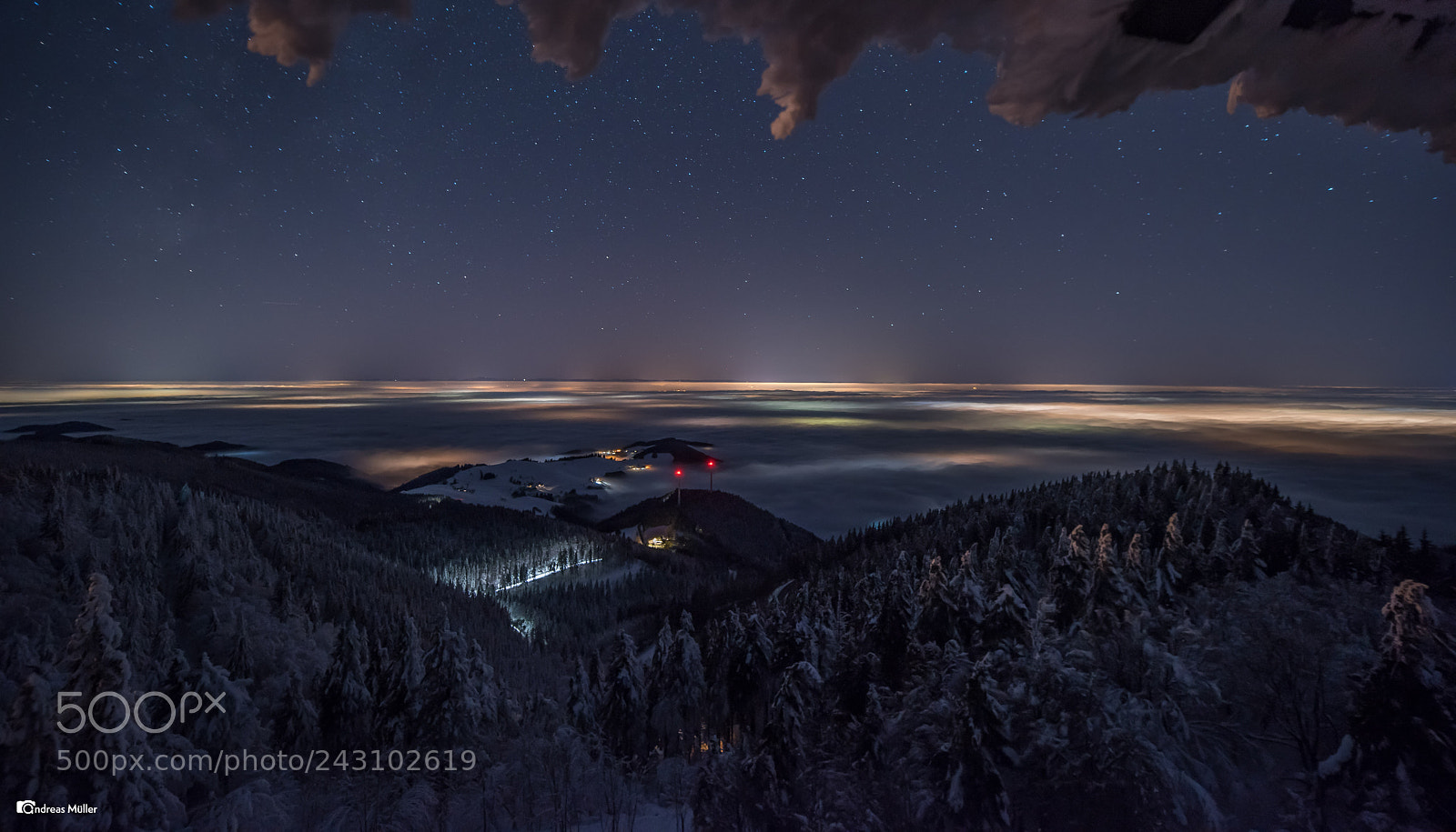 Nikon D810 sample photo. Schauinsland bei nacht im photography