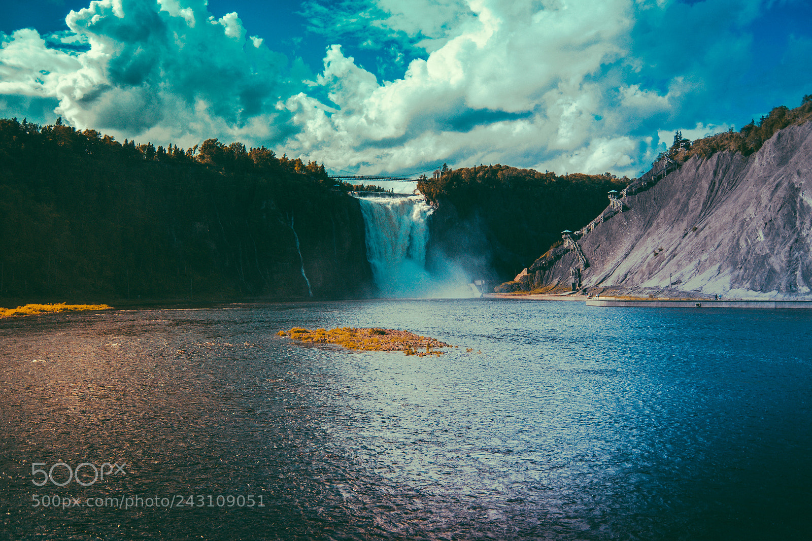 Nikon D3100 sample photo. Montmorency falls photography