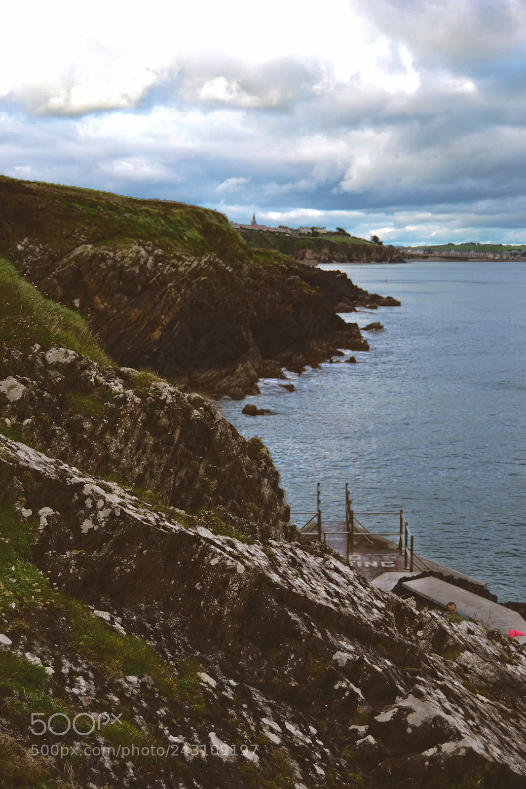 Nikon D3100 sample photo. Cliff in tramore photography