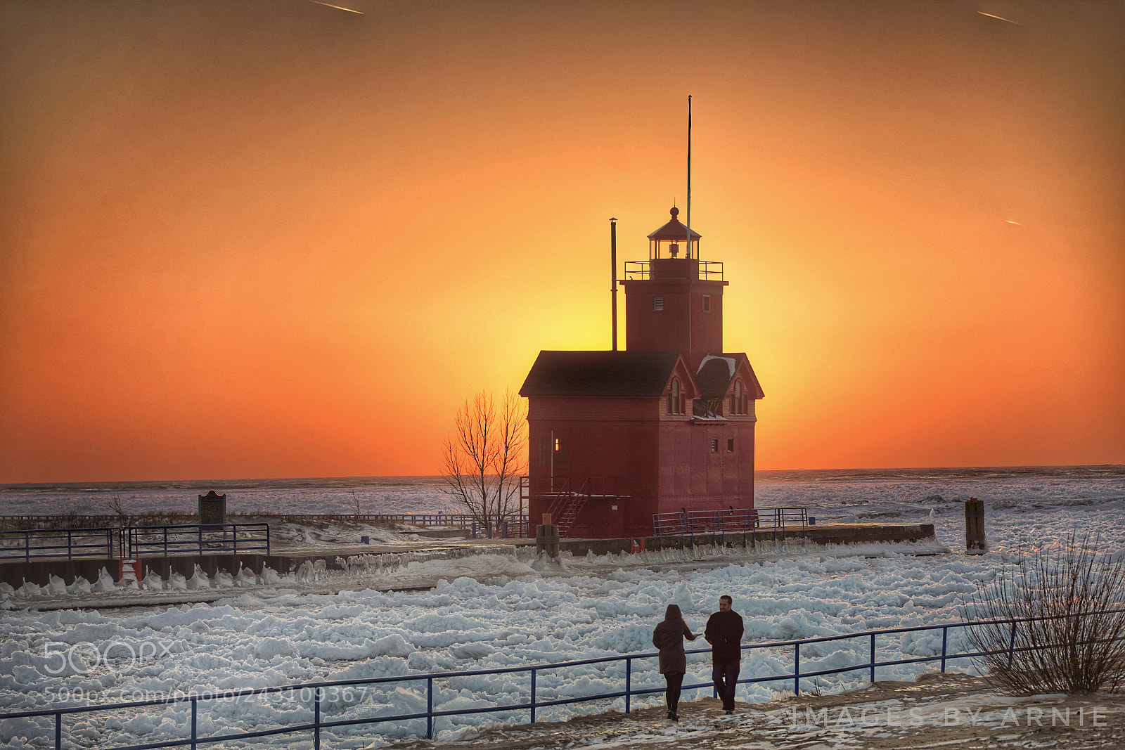 Sony a7R III sample photo. A big red sunset photography