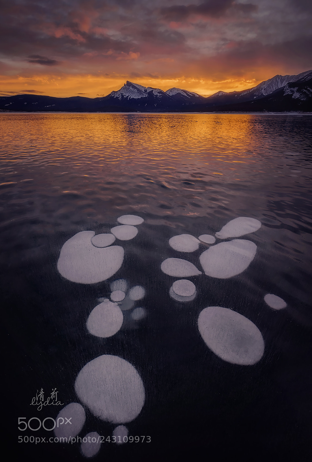 Sony a9 sample photo. Sunrise at abraham lake photography