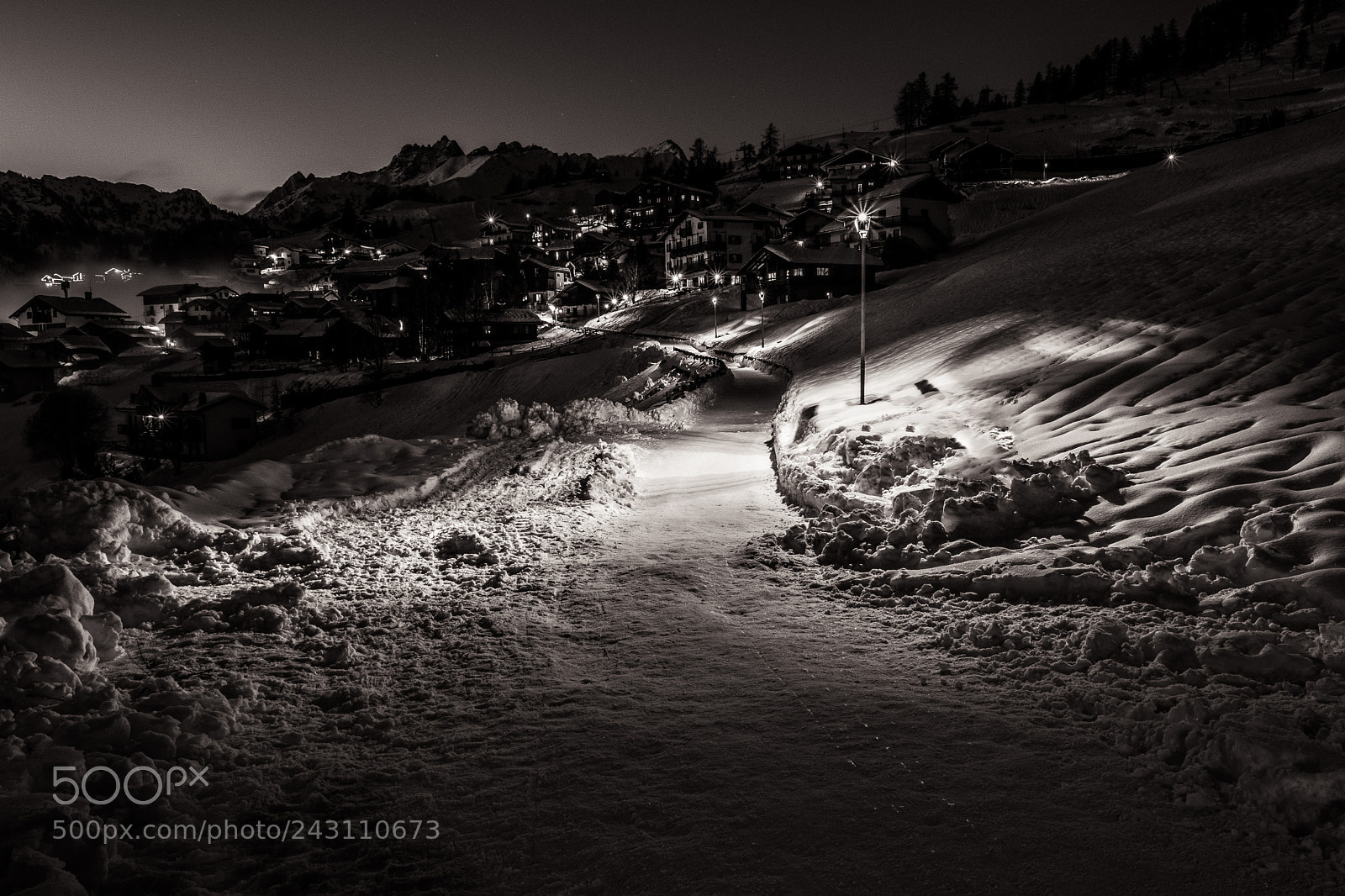 Fujifilm X-T20 sample photo. Chamois neve b&w photography