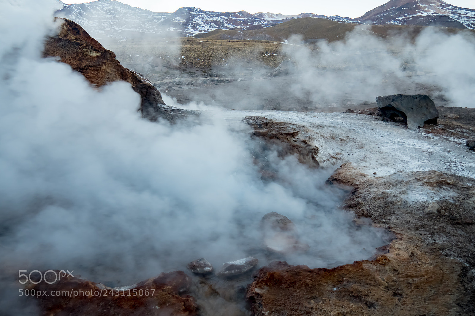 Olympus OM-D E-M5 II sample photo. Active geysers in chile photography