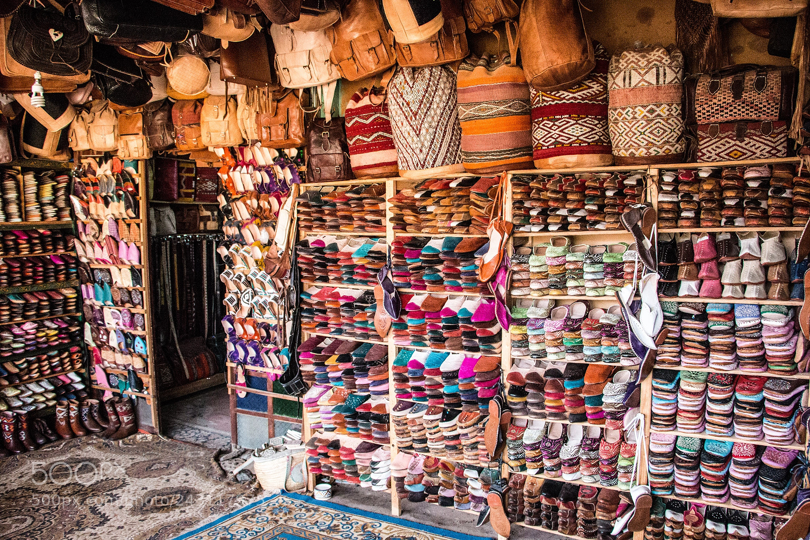 Canon EOS 70D sample photo. Leathershop in fez, morocco photography
