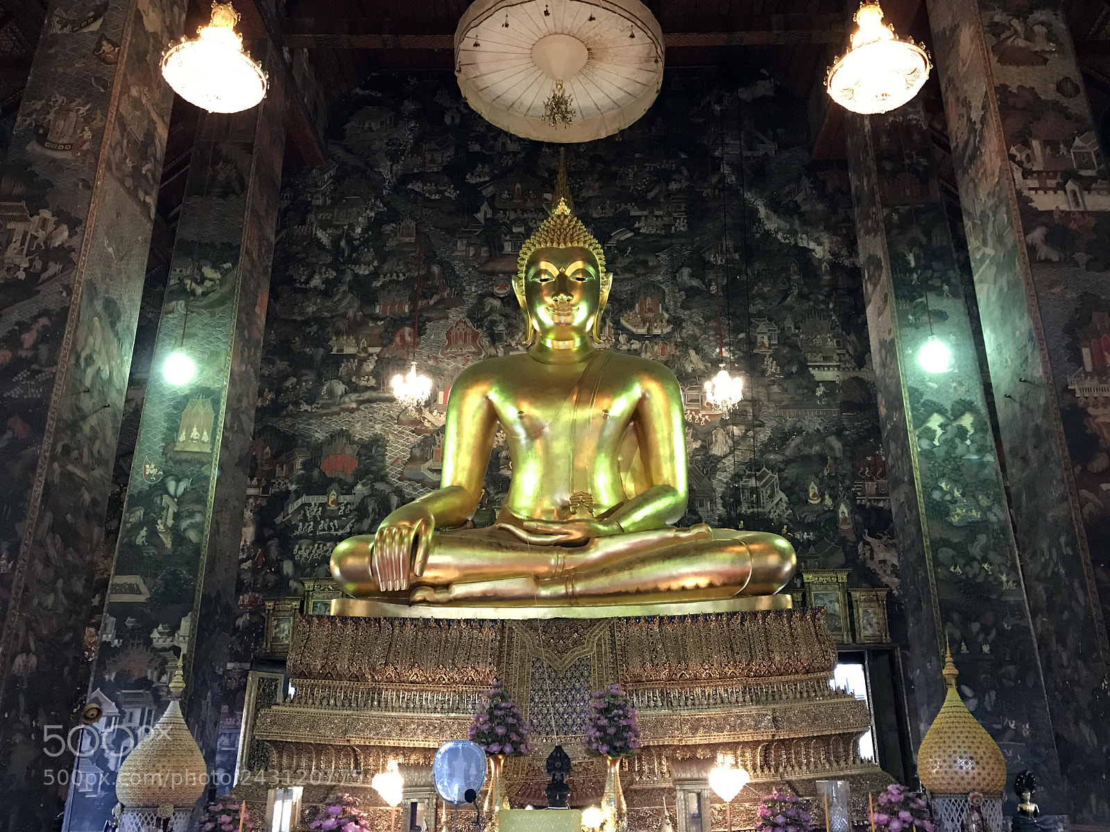 Apple iPhone 7 sample photo. Main buddha image, wat photography