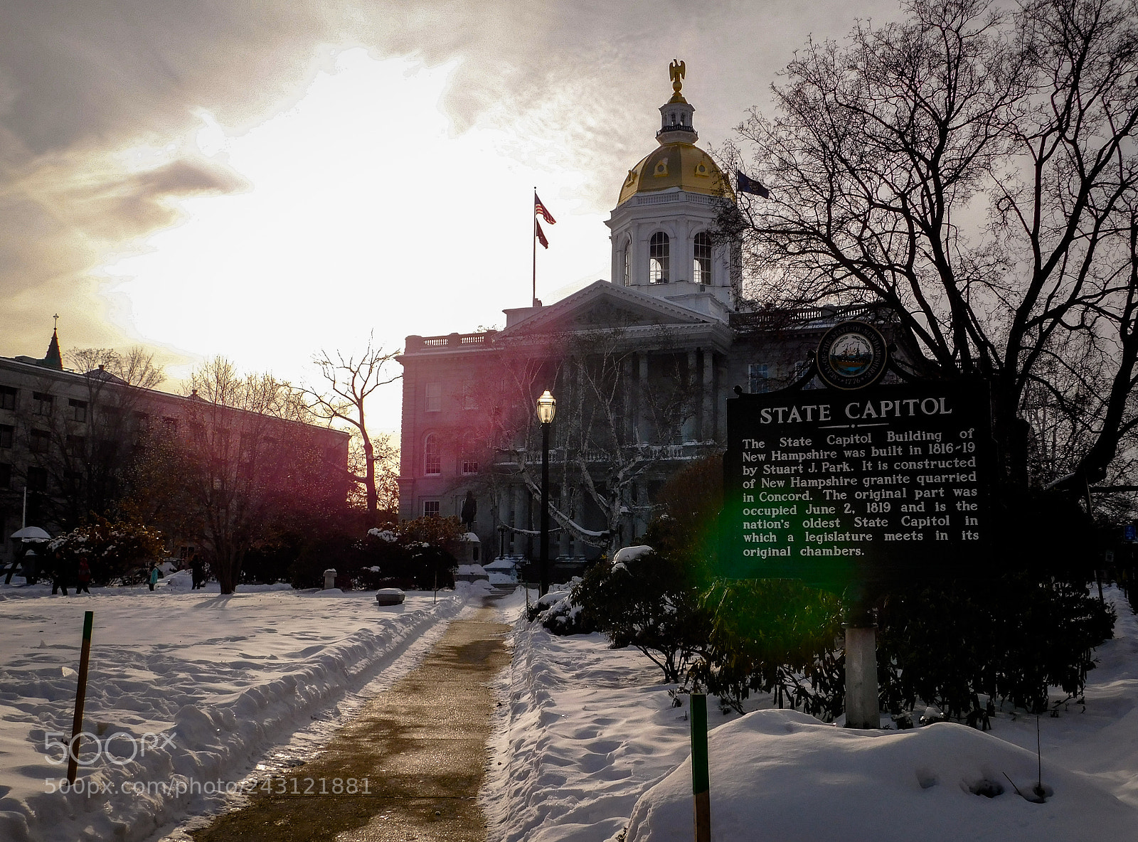 Nikon Coolpix B500 sample photo. New hampshire state house photography