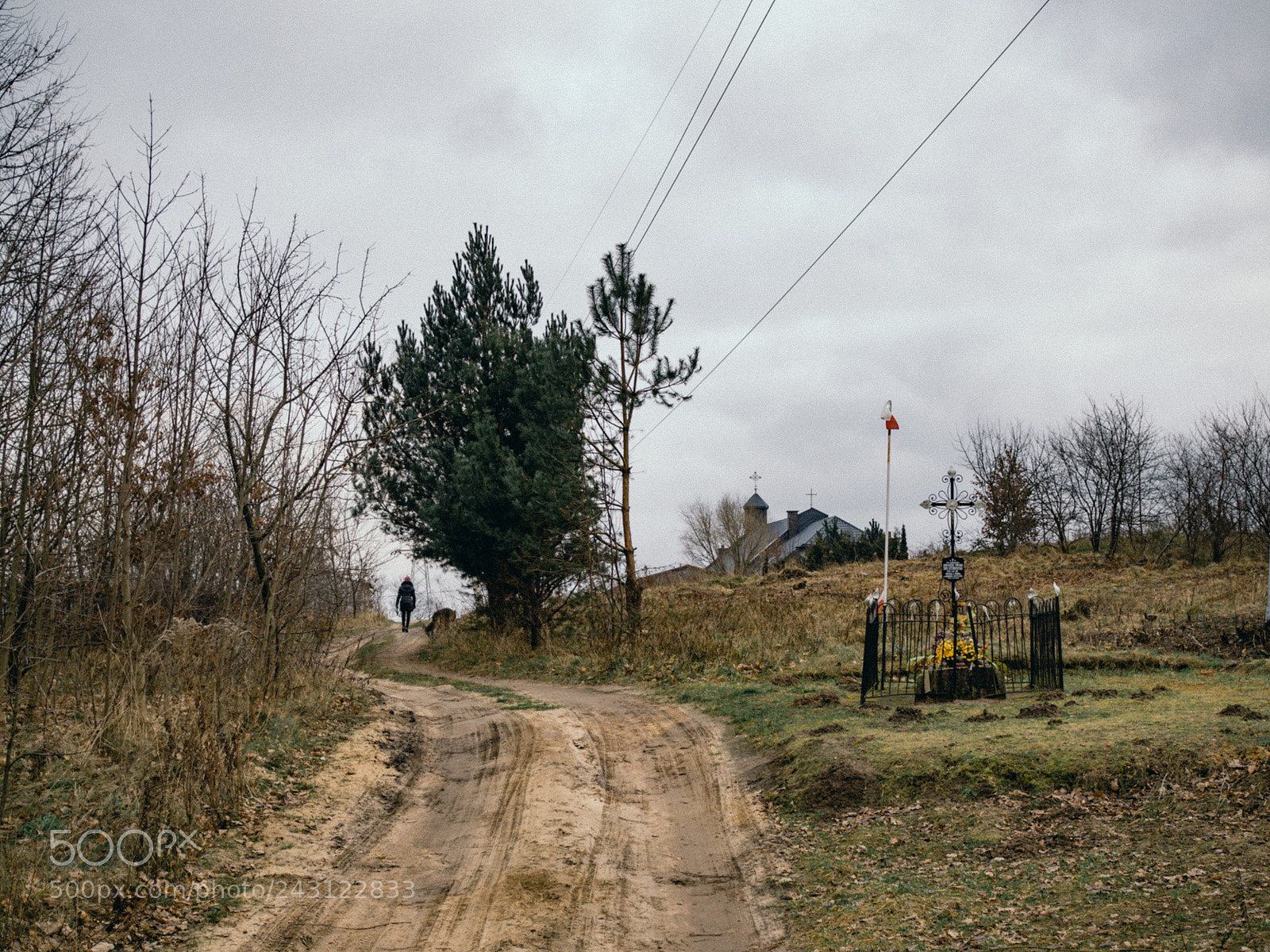 Olympus OM-D E-M10 sample photo. Lonely grave from 1920 photography