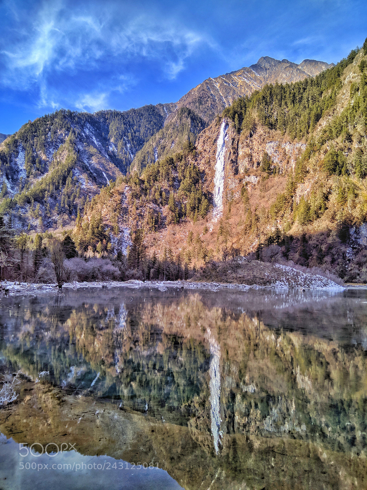 Xiaomi MI MAX sample photo. Frozen waterfall photography