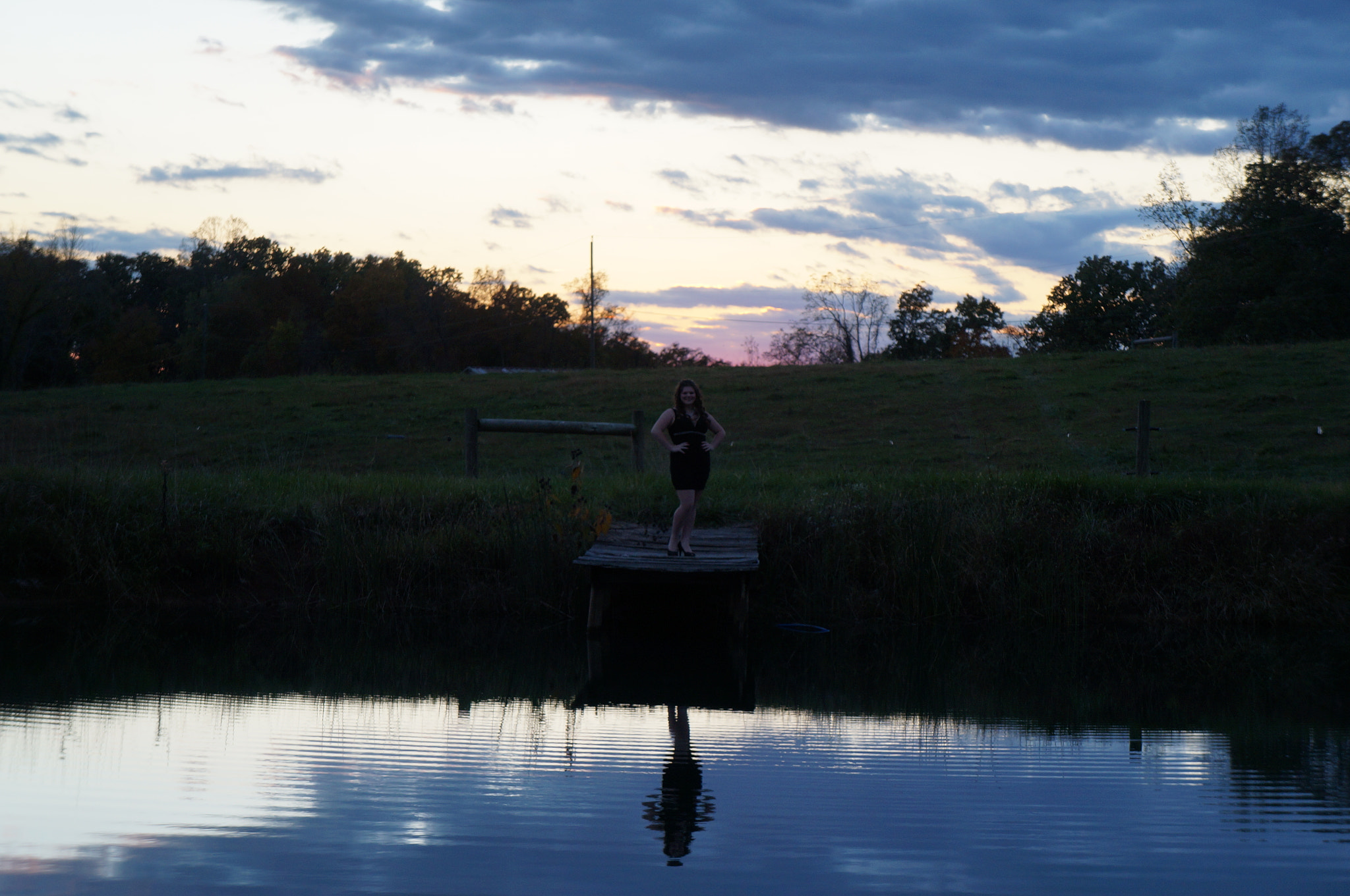 Sony Alpha NEX-F3 + Sony E 18-55mm F3.5-5.6 OSS sample photo. Farm pond photography