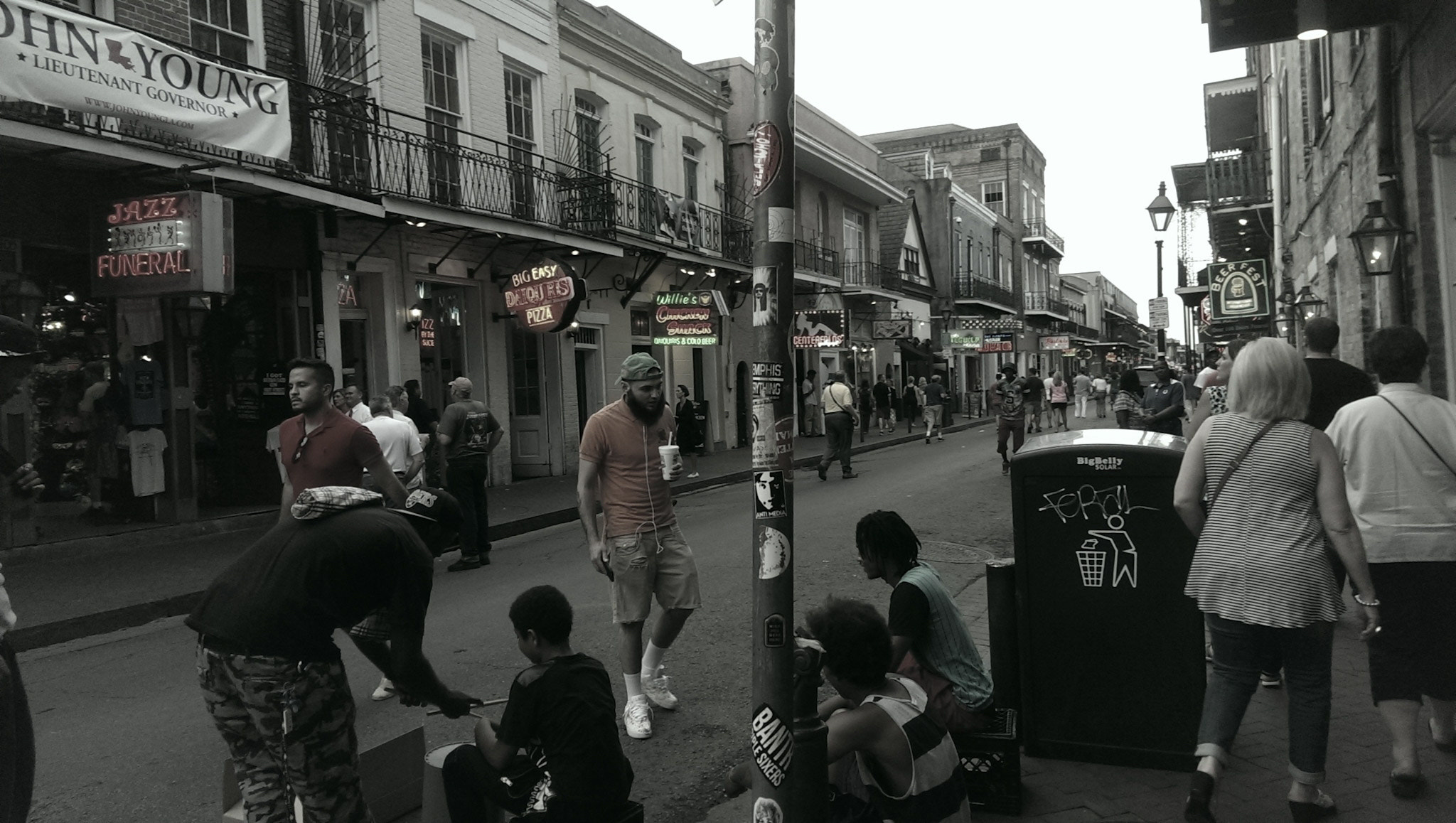 HTC ONE sample photo. Scene on bourbon street photography