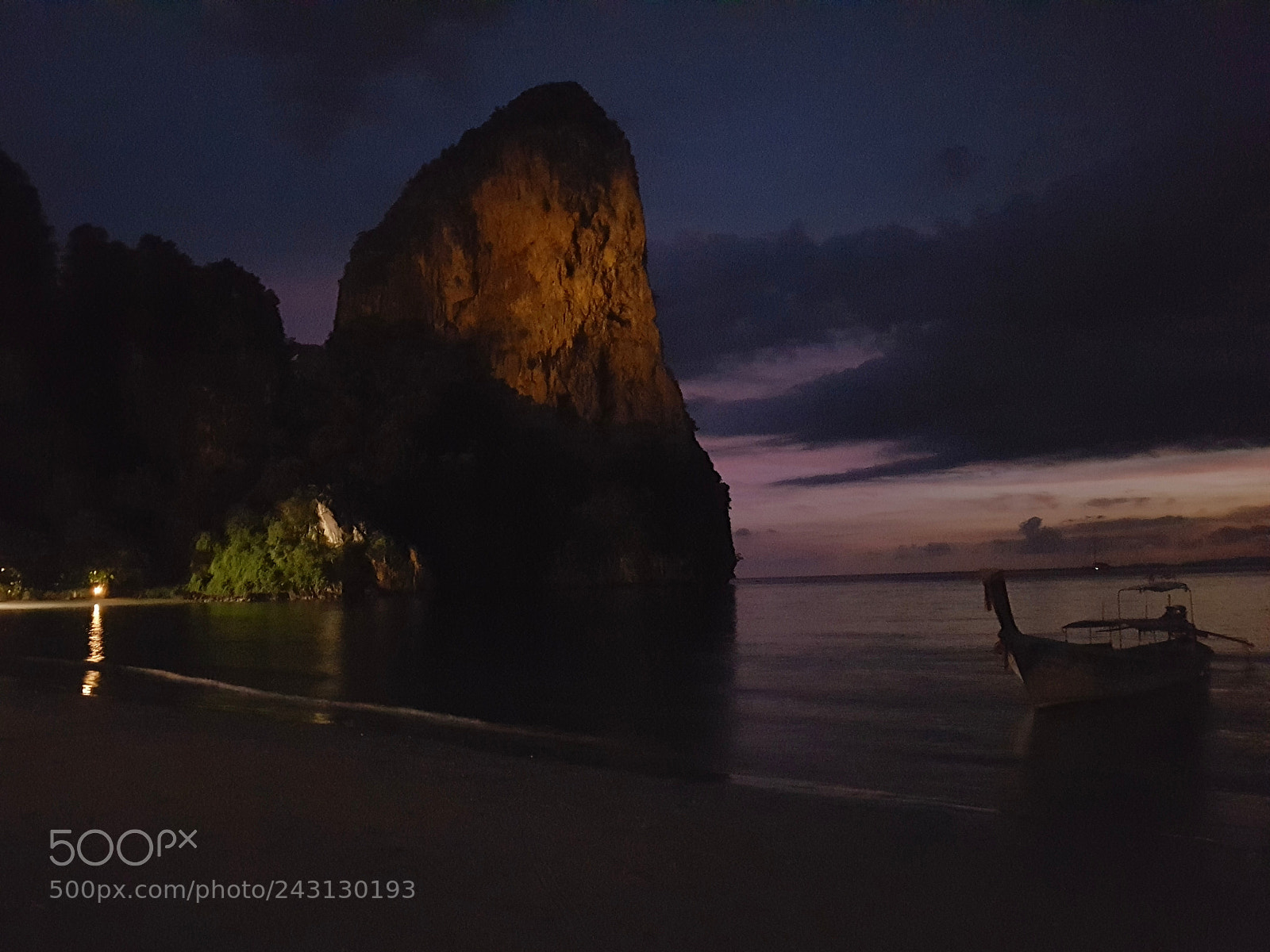 Samsung Galaxy S7 Edge sample photo. Railay night photography