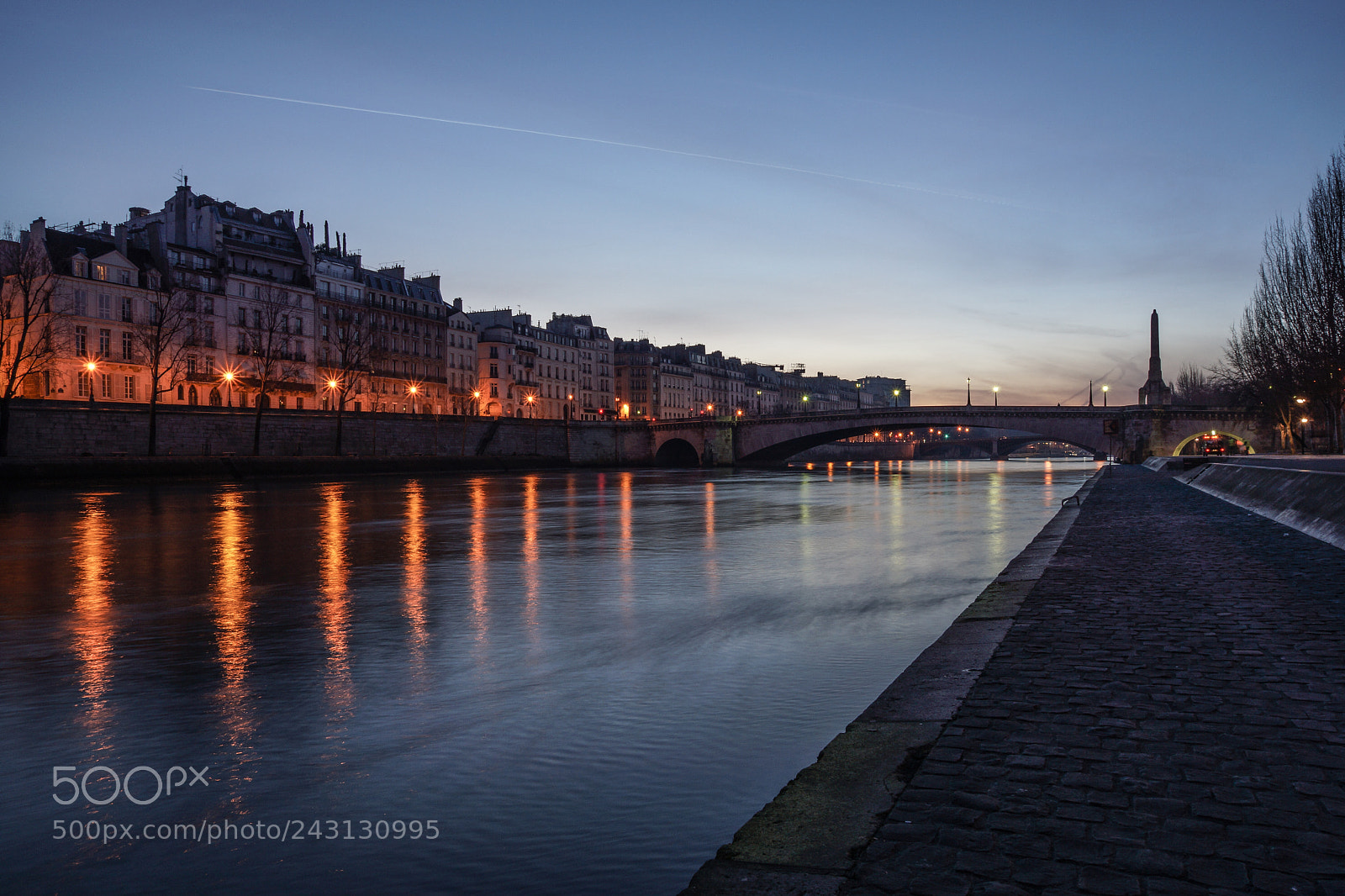 Sony SLT-A65 (SLT-A65V) sample photo. Seine at dawn photography