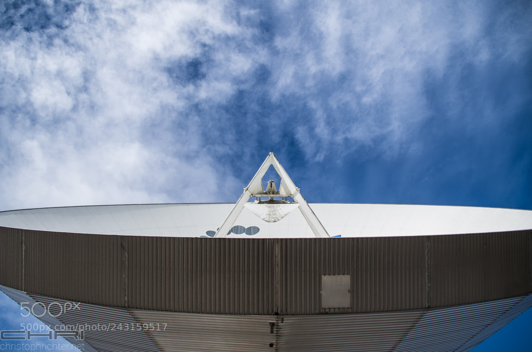Pentax K-30 sample photo. Earth station parabolic antenna photography
