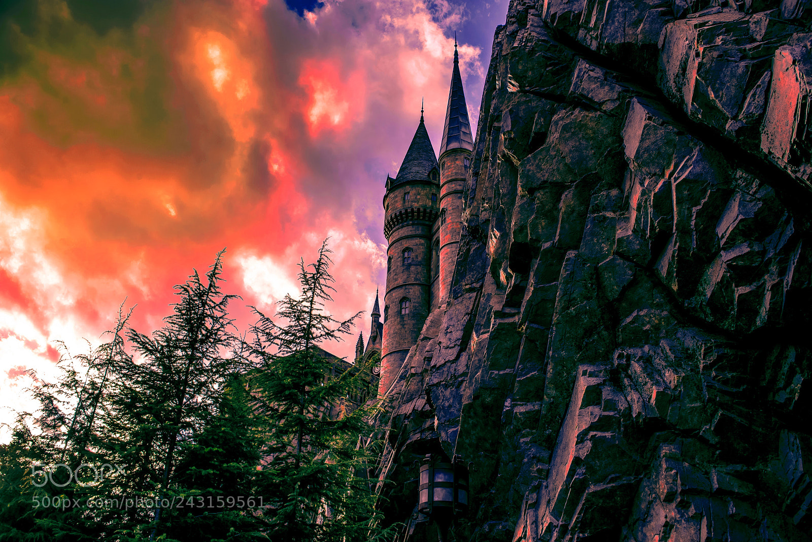 Nikon D800E sample photo. Twilight castle photography