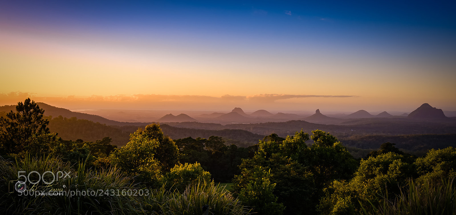 Sony a7 II sample photo. Glass house mountains, looking photography