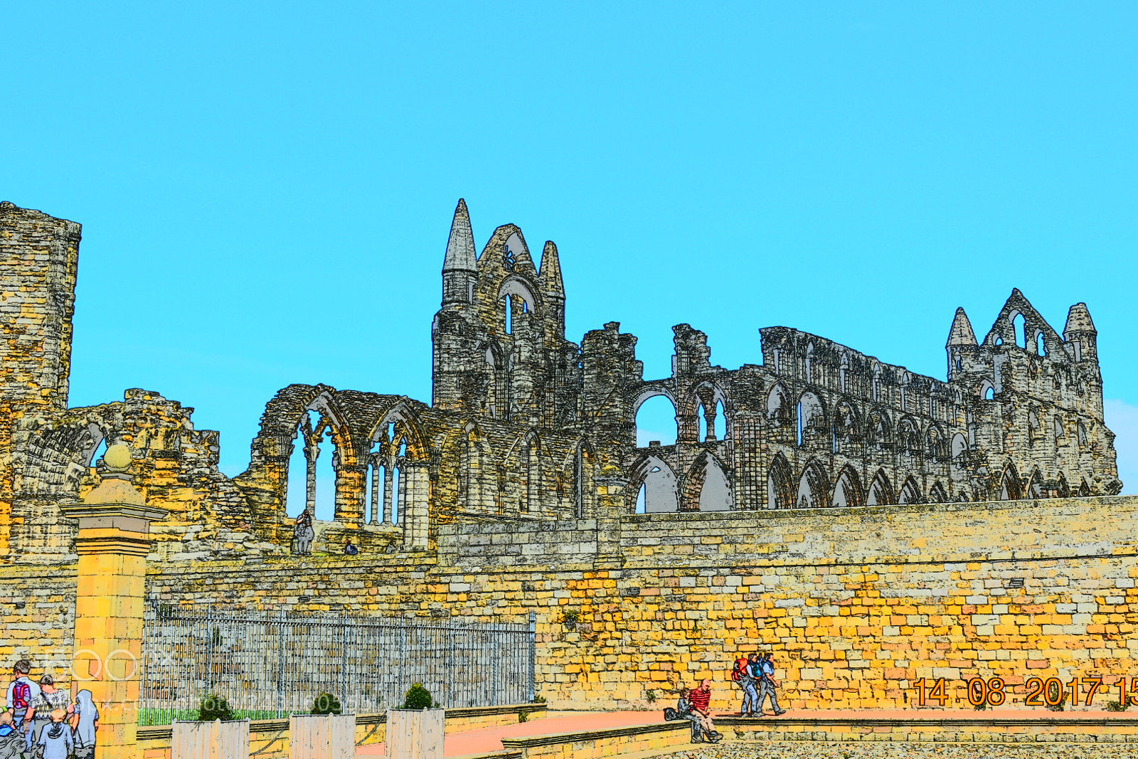 Nikon D3400 sample photo. Whitby abbey photography