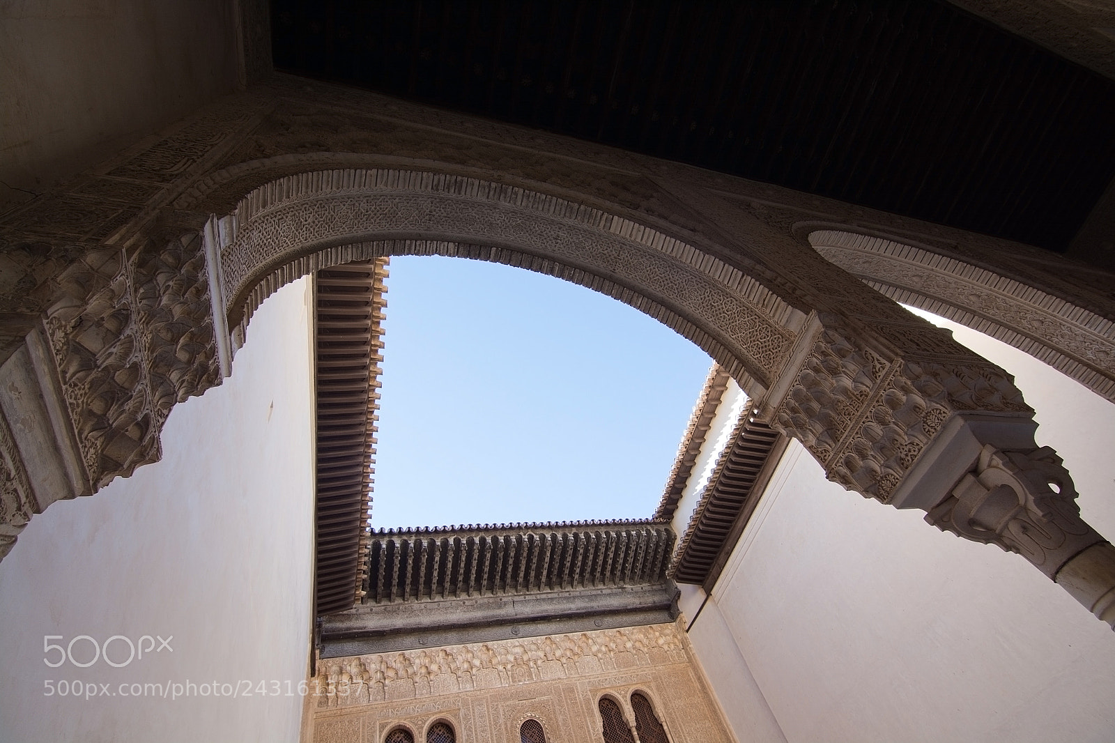 Nikon D7100 sample photo. Alhambra interior details photography