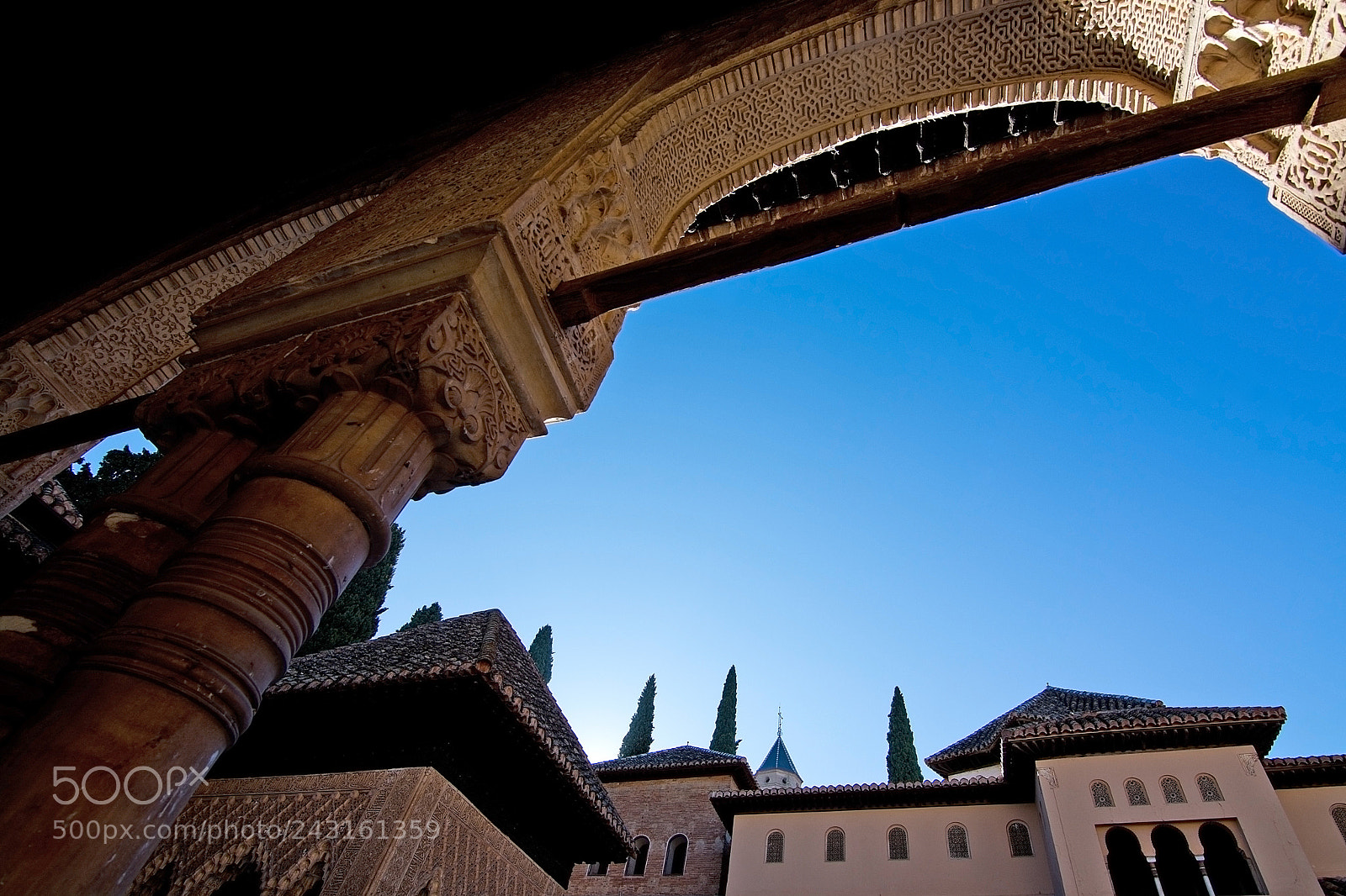 Nikon D7100 sample photo. Alhambra interior details photography