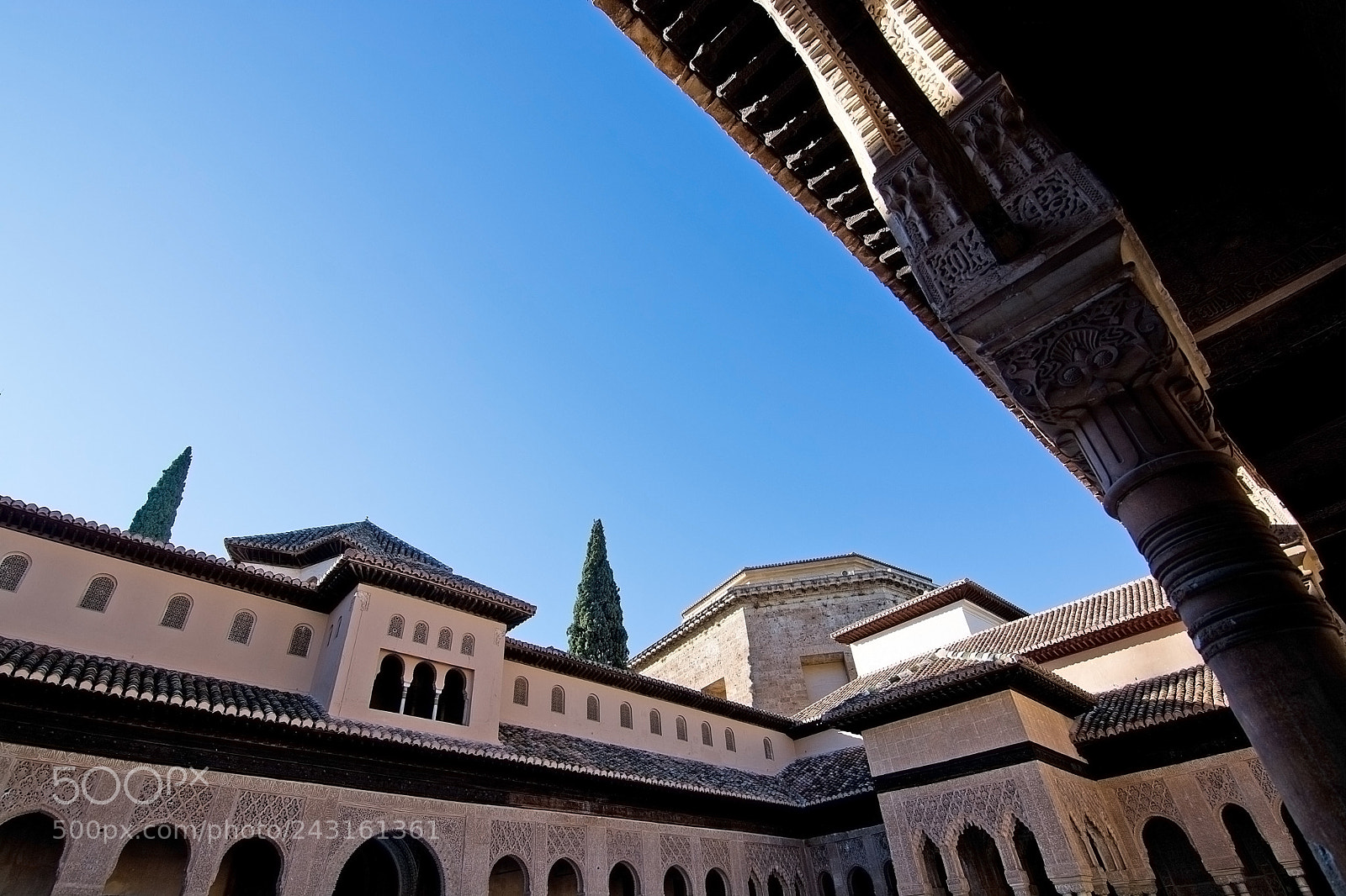 Nikon D7100 sample photo. Alhambra interior details photography