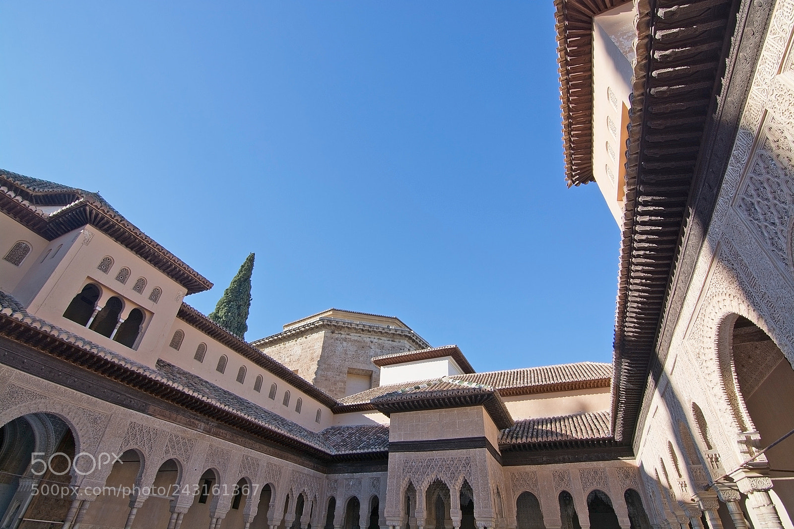 Nikon D7100 sample photo. Alhambra interior details photography