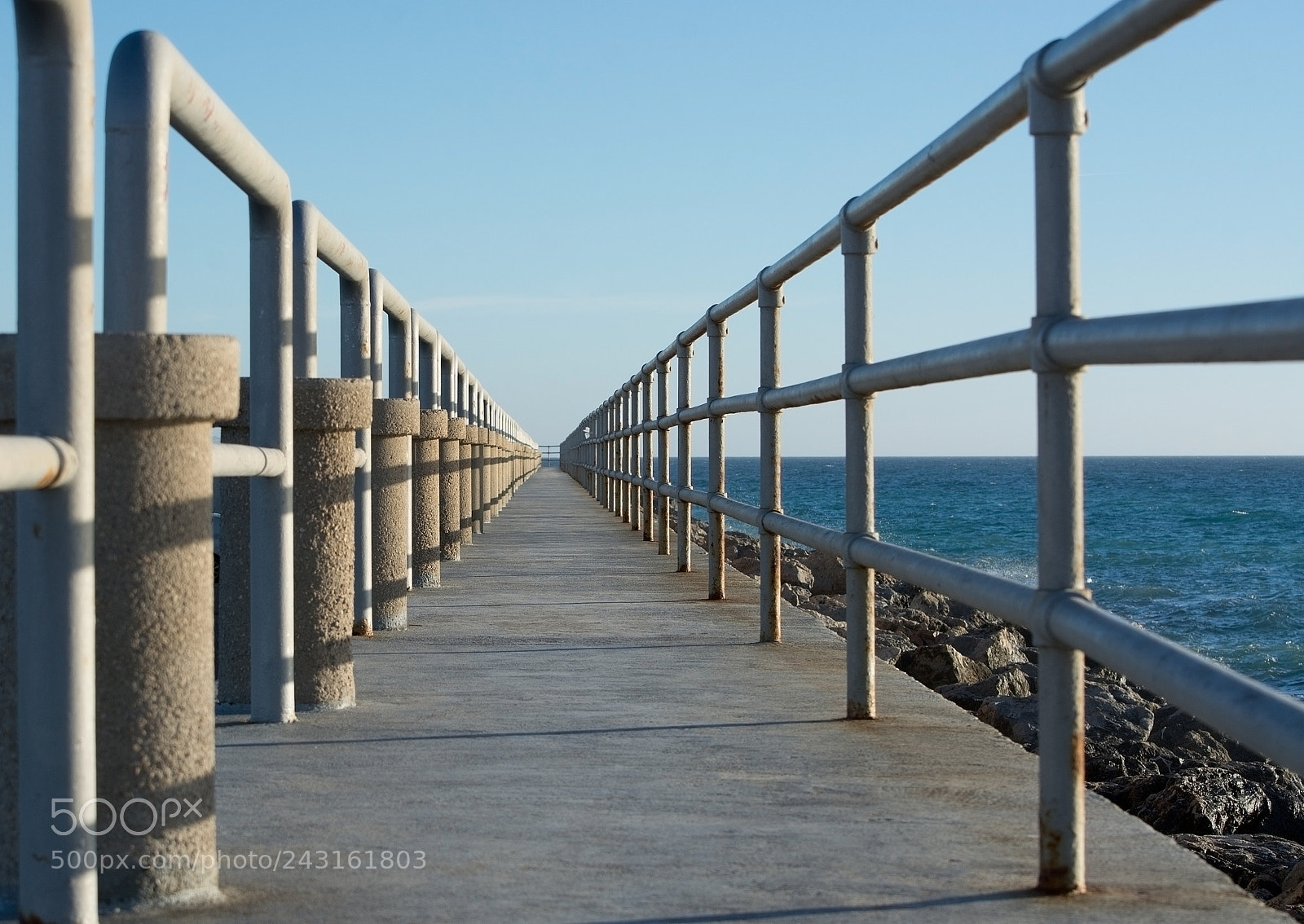 Nikon D7100 sample photo. Pier structure with perspective photography