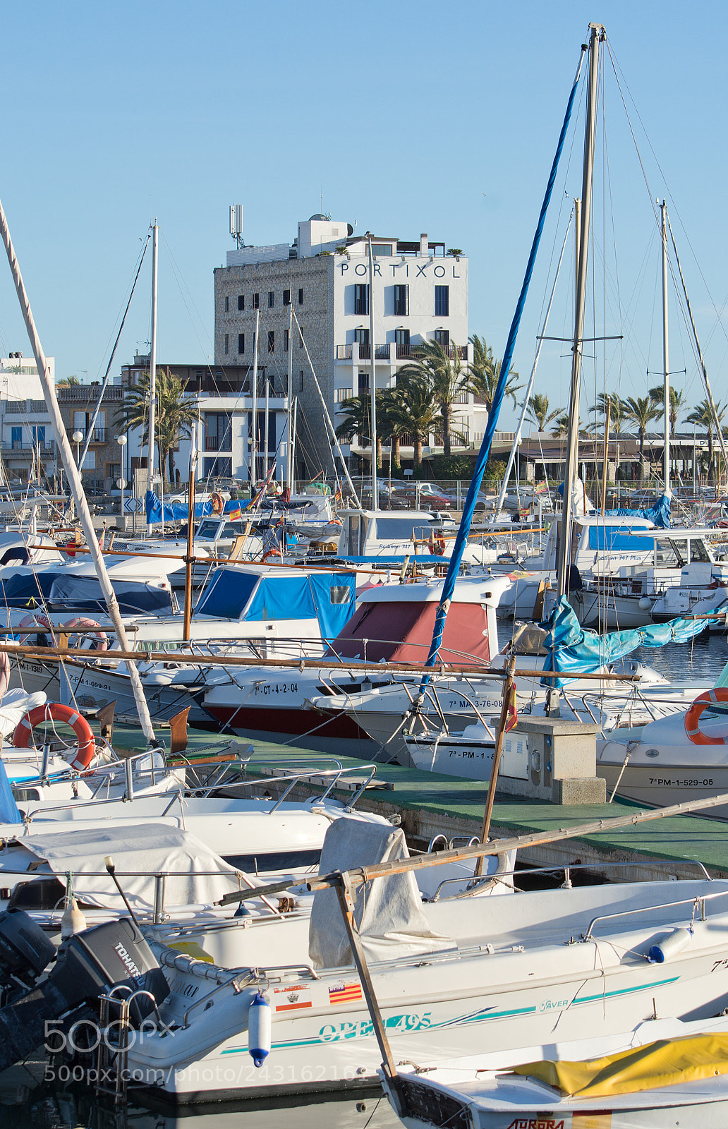 Nikon D7100 sample photo. Portixol marina moored boats photography