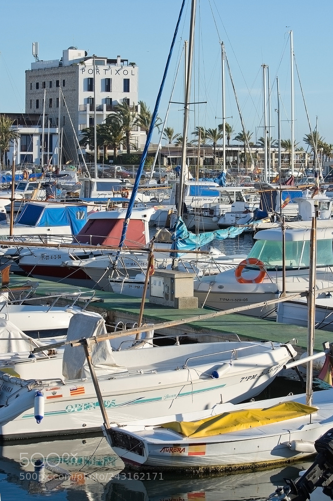 Nikon D7100 sample photo. Portixol marina moored boats photography
