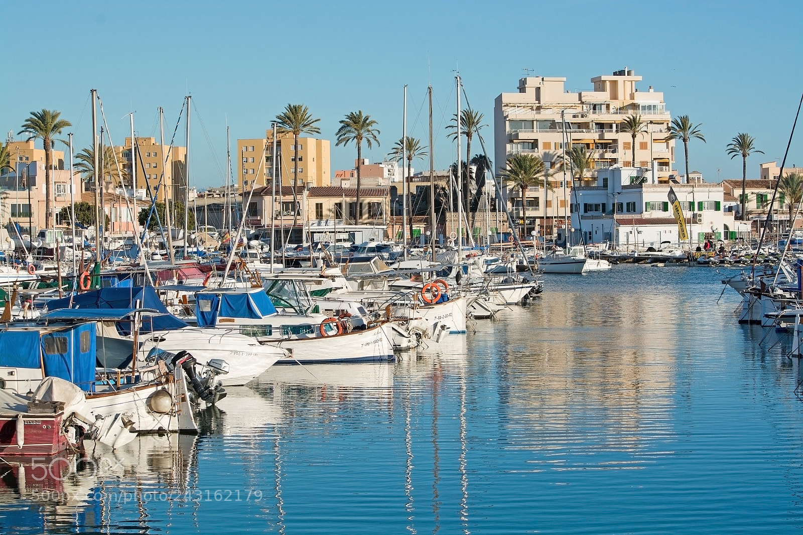 Nikon D7100 sample photo. Portixol marina moored boats photography
