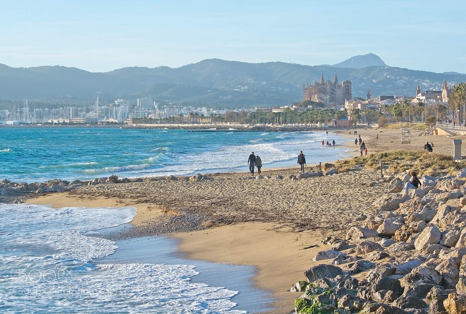 Nikon D7100 sample photo. Cathedral and city beach photography