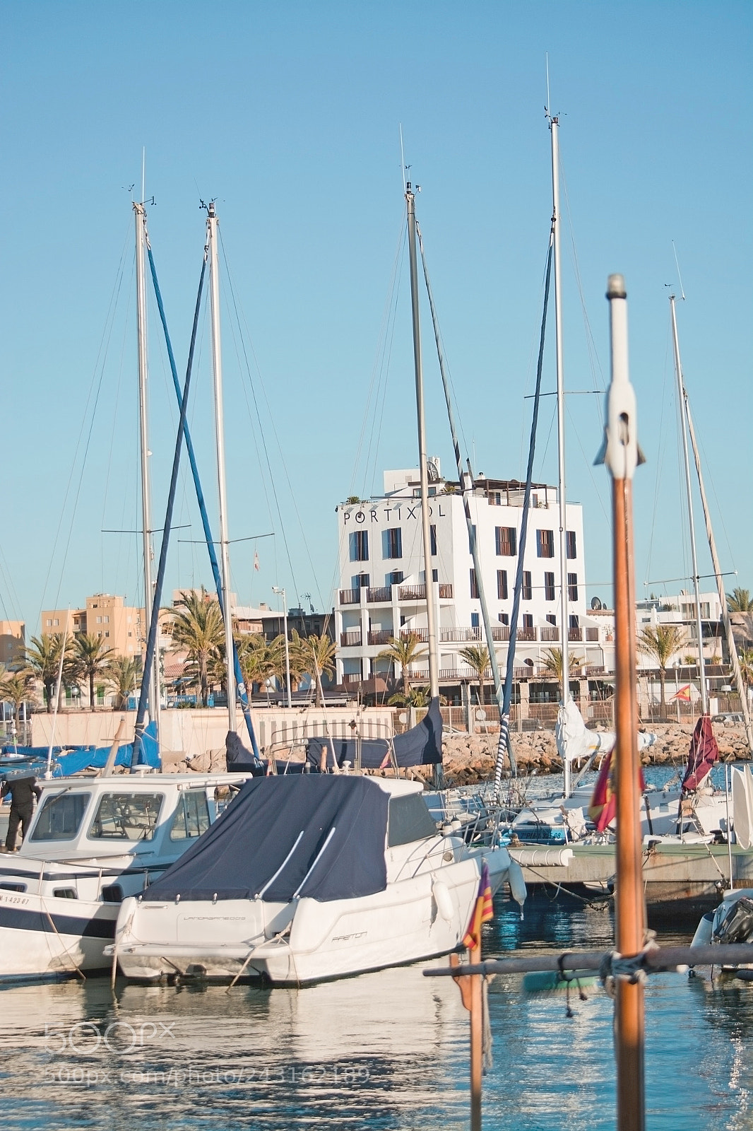 Nikon D7100 sample photo. Portixol marina moored boats photography