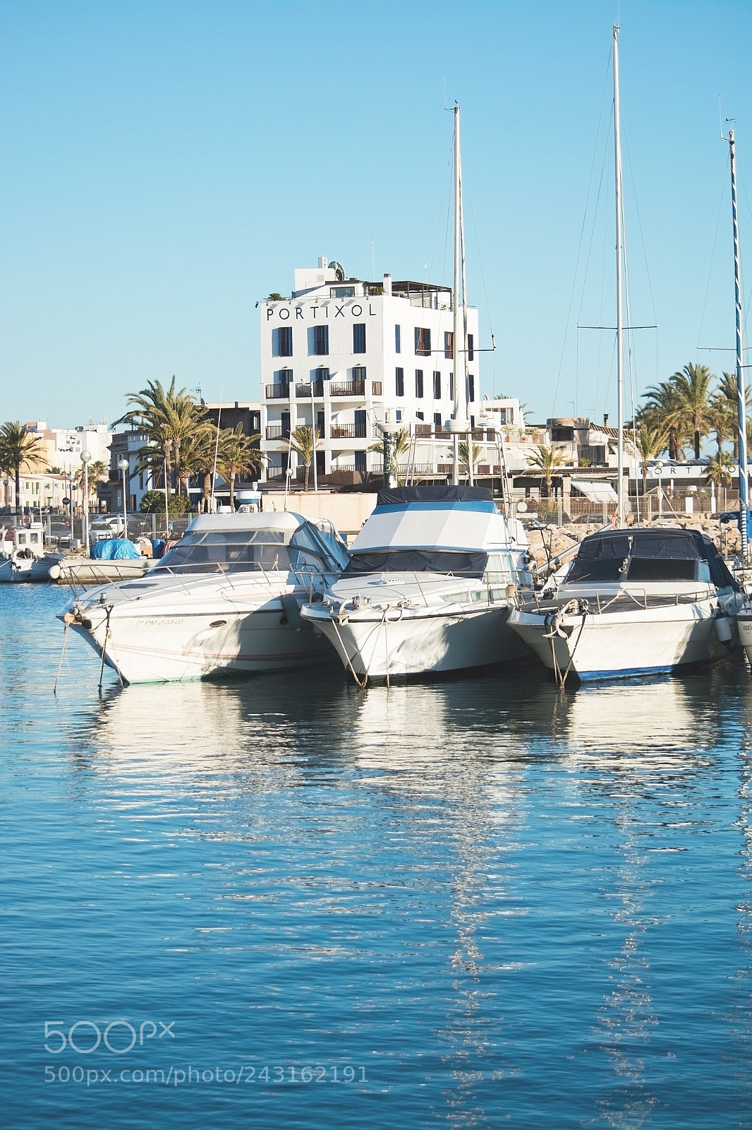 Nikon D7100 sample photo. Portixol marina moored boats photography