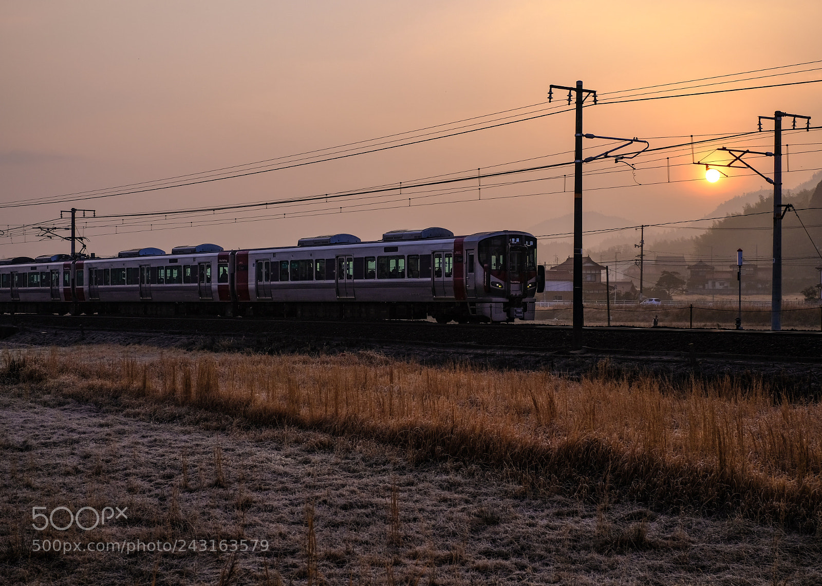 Fujifilm X-E3 sample photo. Train on a winter photography