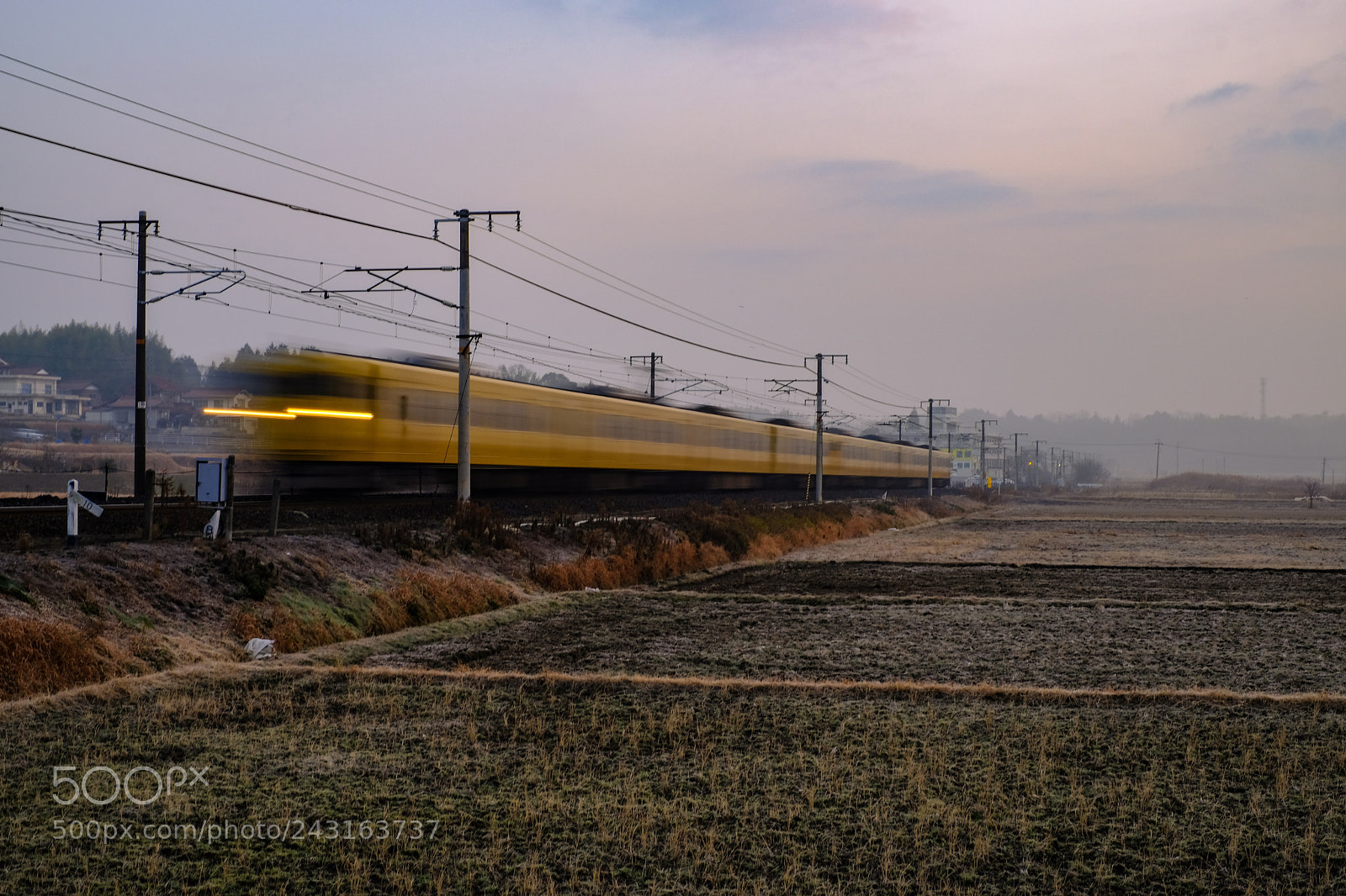 Fujifilm X-E3 sample photo. Train on a winter photography