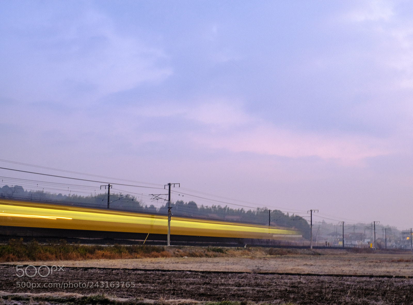 Fujifilm X-E3 sample photo. Train on a winter photography