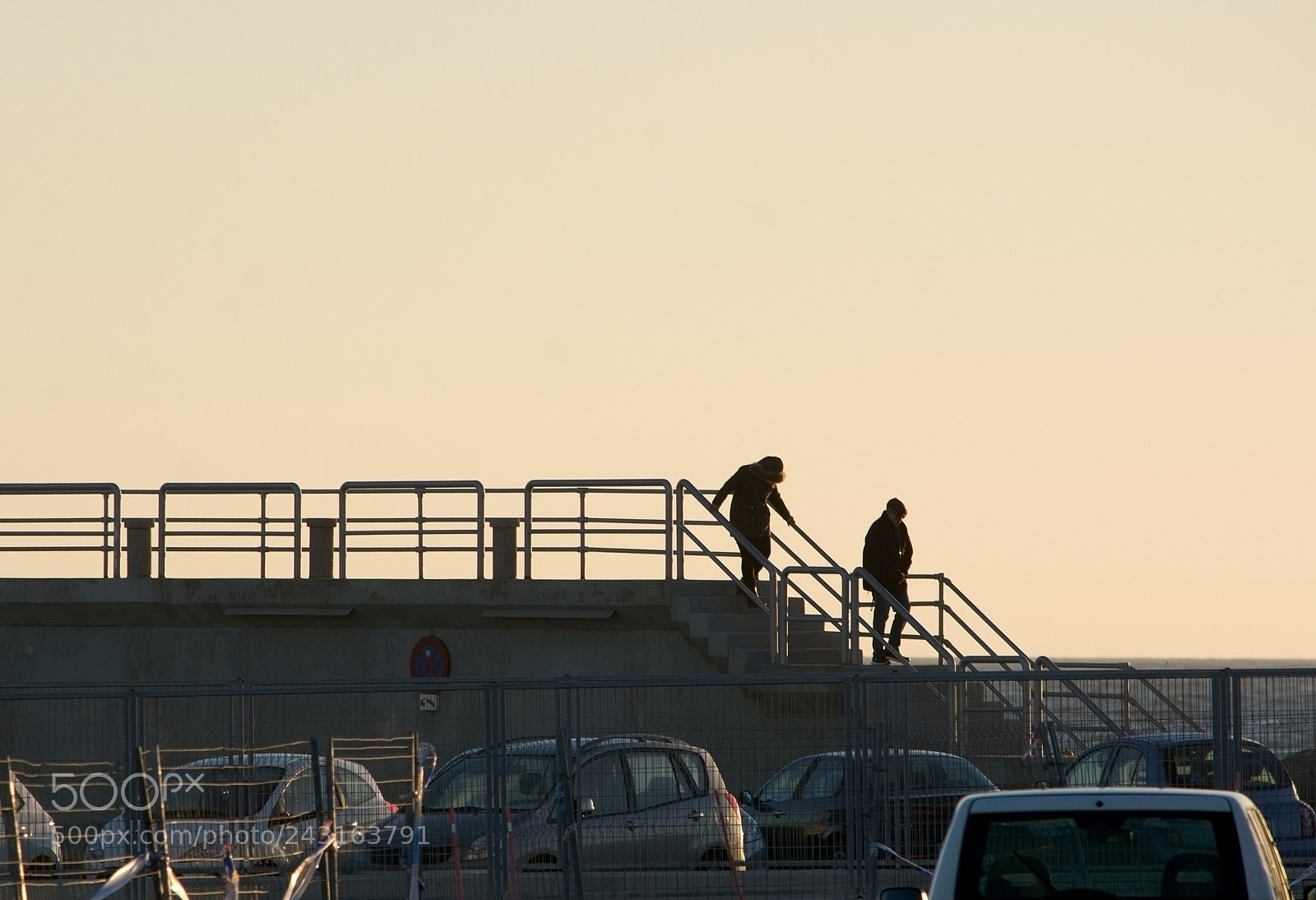 Nikon D7100 sample photo. Fence structure silhouette and photography