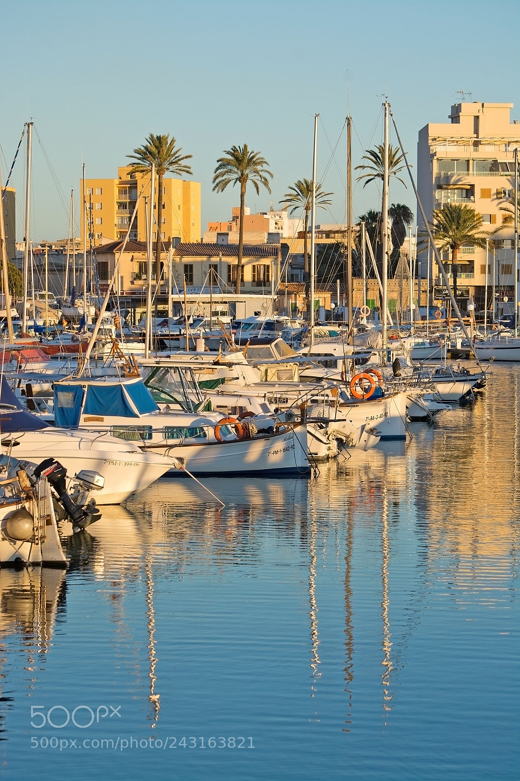 Nikon D7100 sample photo. Portixol marina moored boats photography