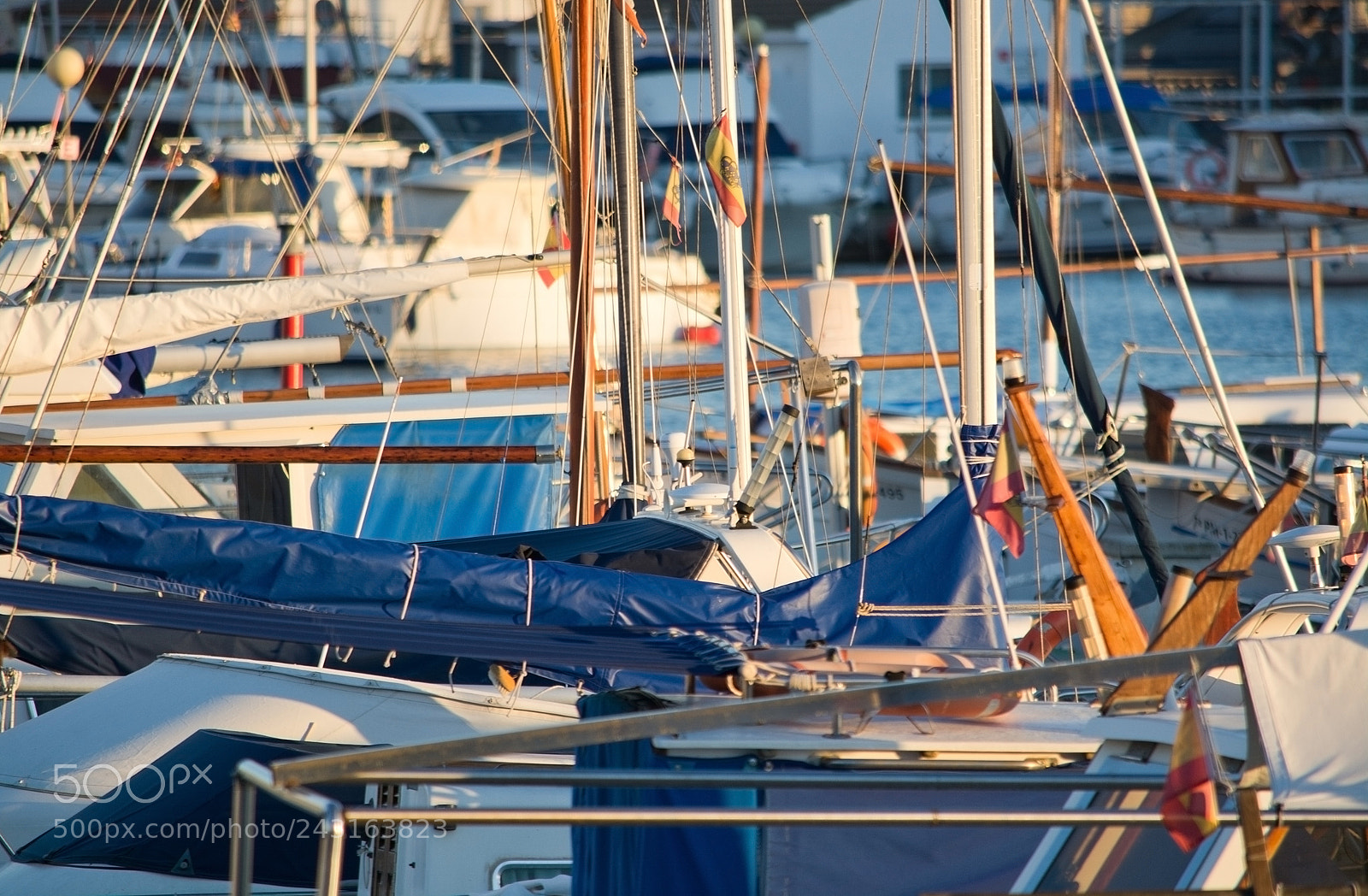 Nikon D7100 sample photo. Portixol marina moored boats photography