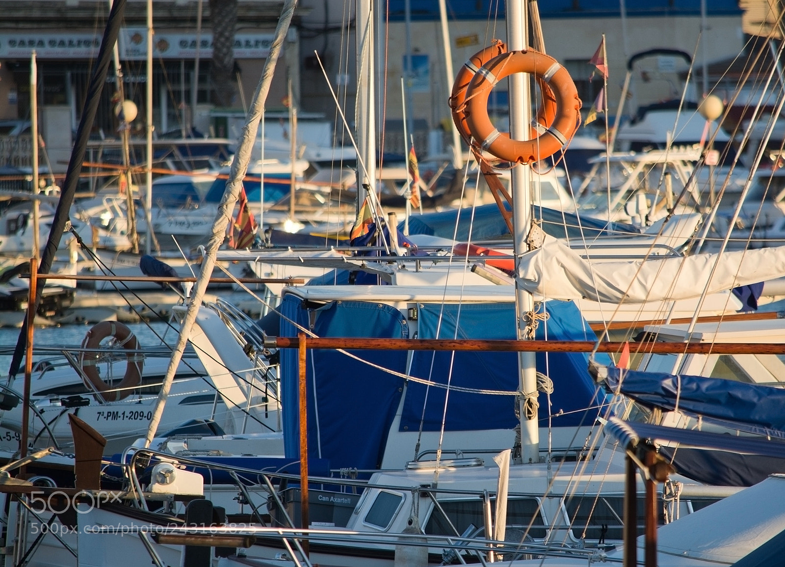 Nikon D7100 sample photo. Portixol marina moored boats photography