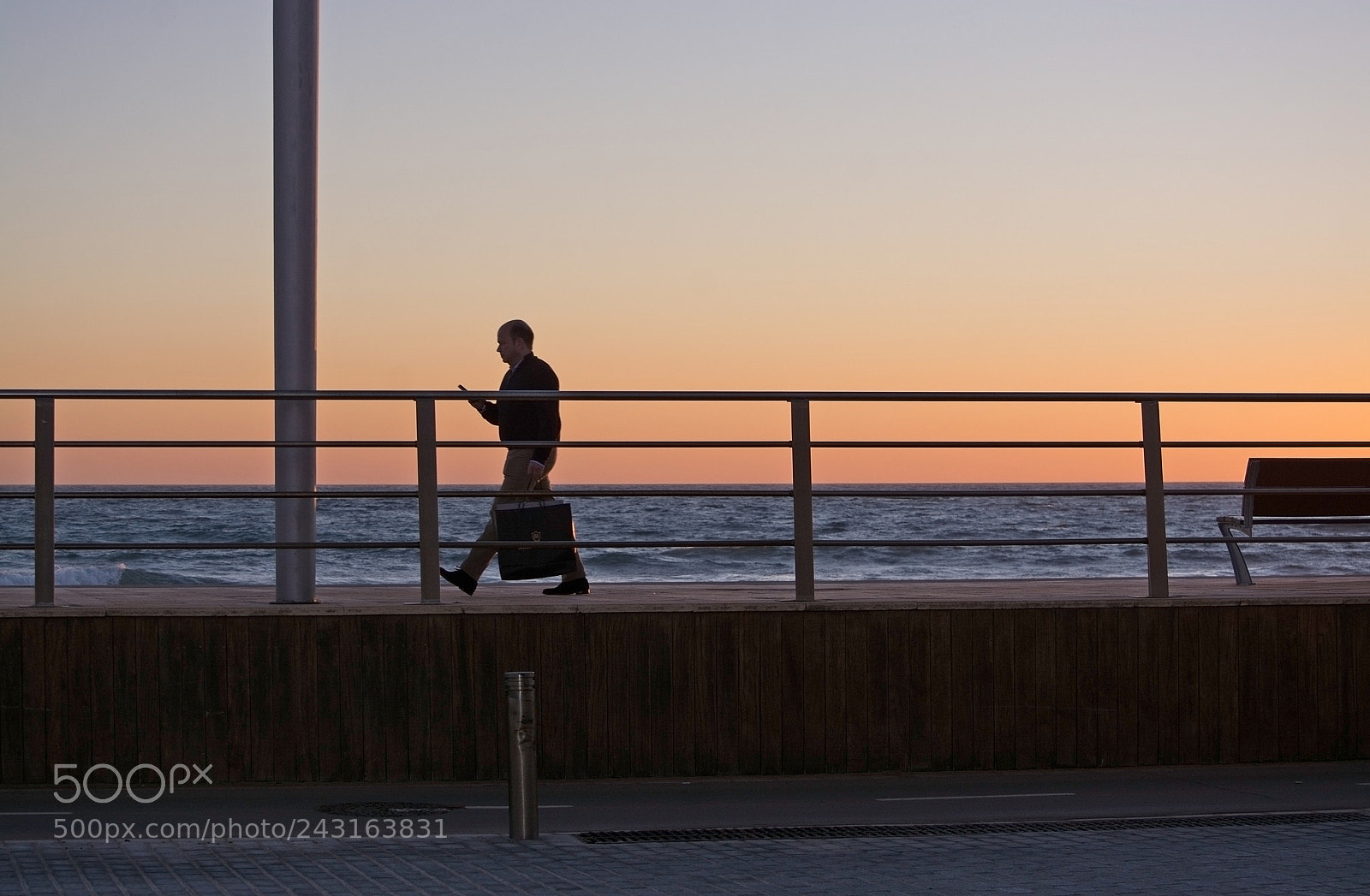 Nikon D7100 sample photo. Man walks home from photography