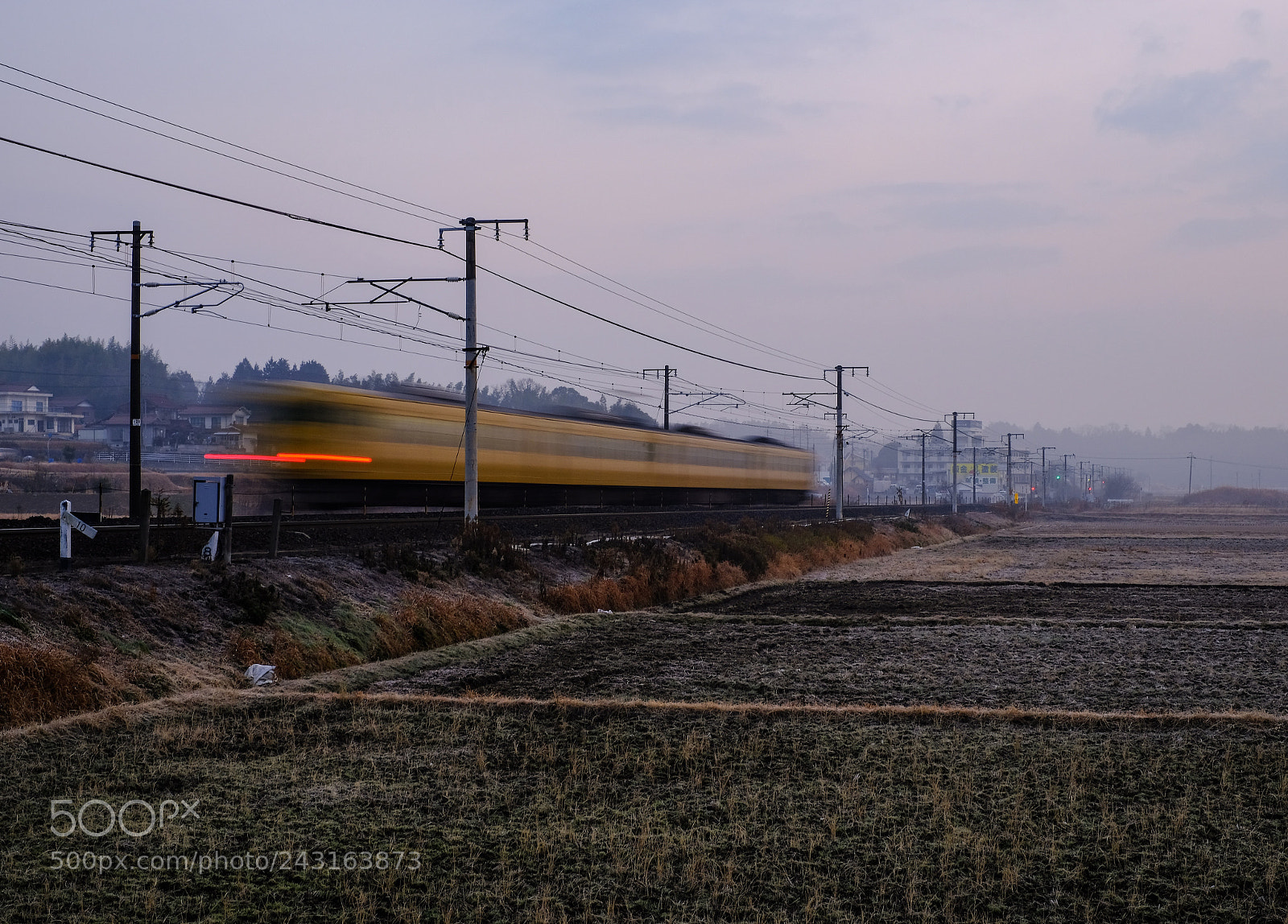 Fujifilm X-E3 sample photo. Train on a winter photography