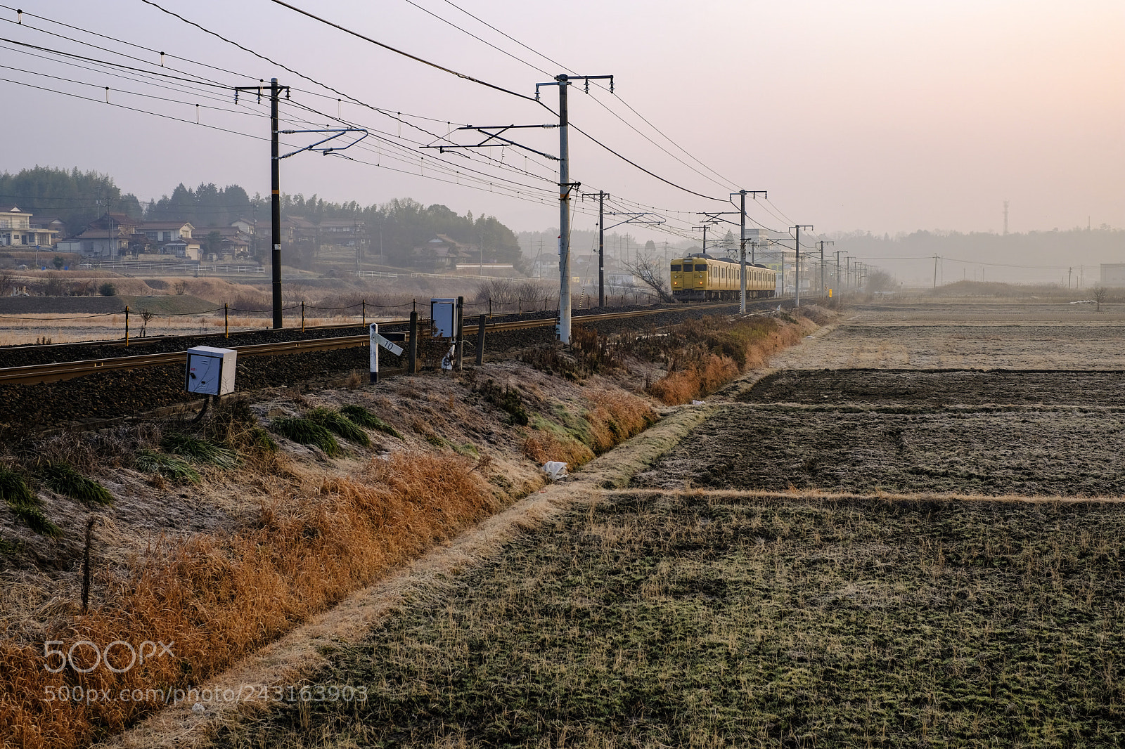 Fujifilm X-E3 sample photo. Train on a winter photography