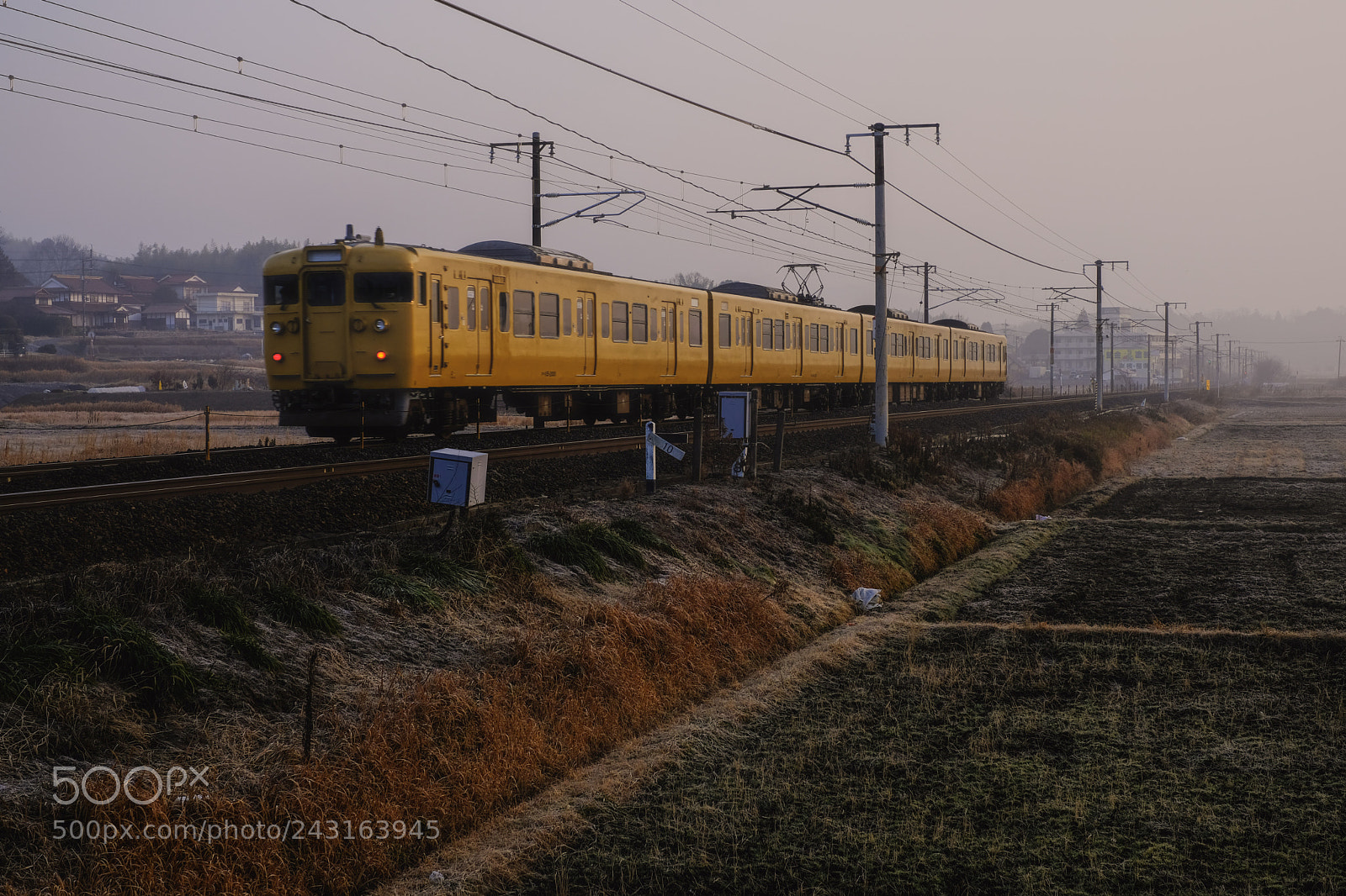 Fujifilm X-E3 sample photo. Train on a winter photography