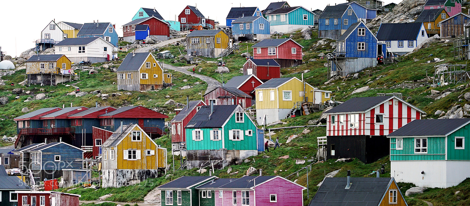 Sony a7S sample photo. Kullorsuaq inuit village, greenland photography