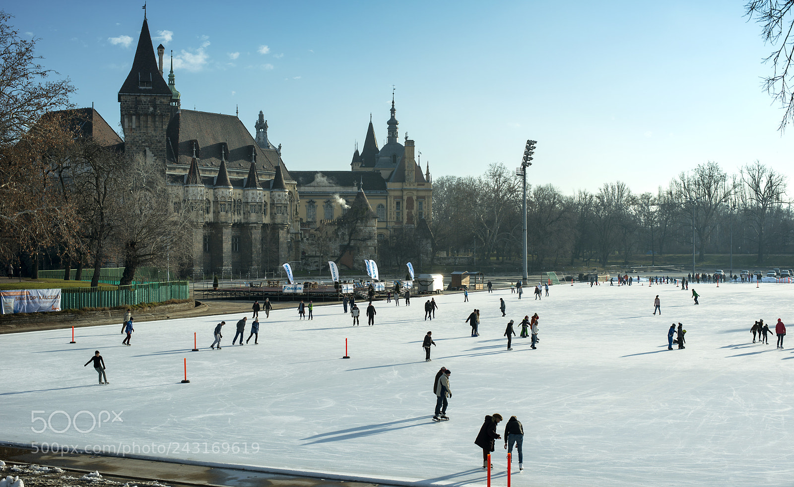 Nikon D800 sample photo. Ice rink, city park photography