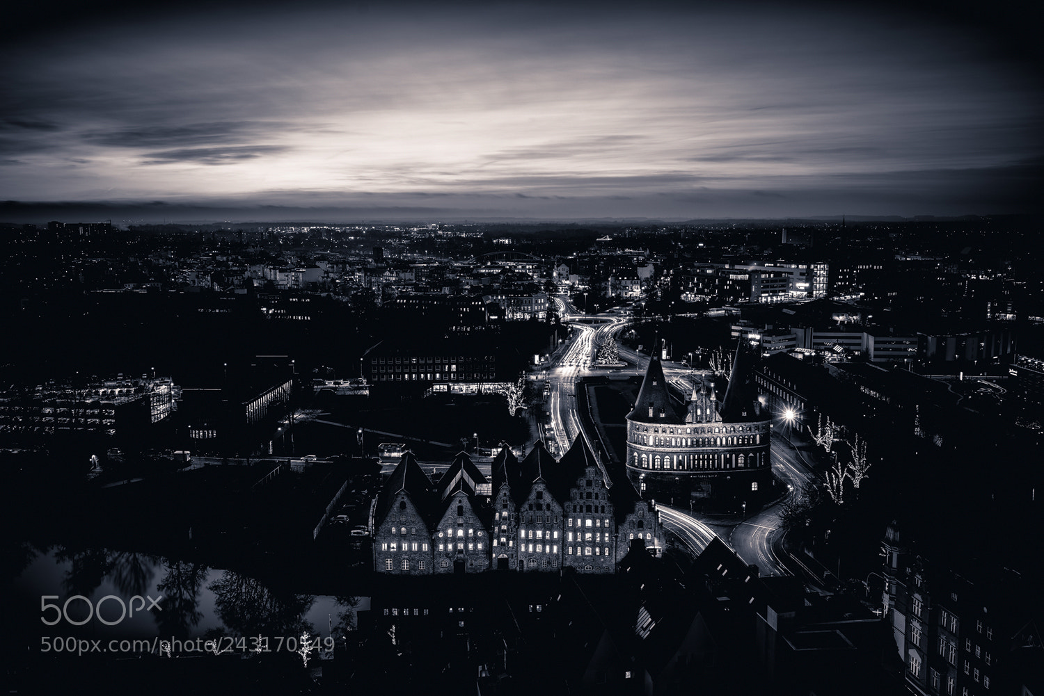 Sony a7R sample photo. Sunset over luebeck photography