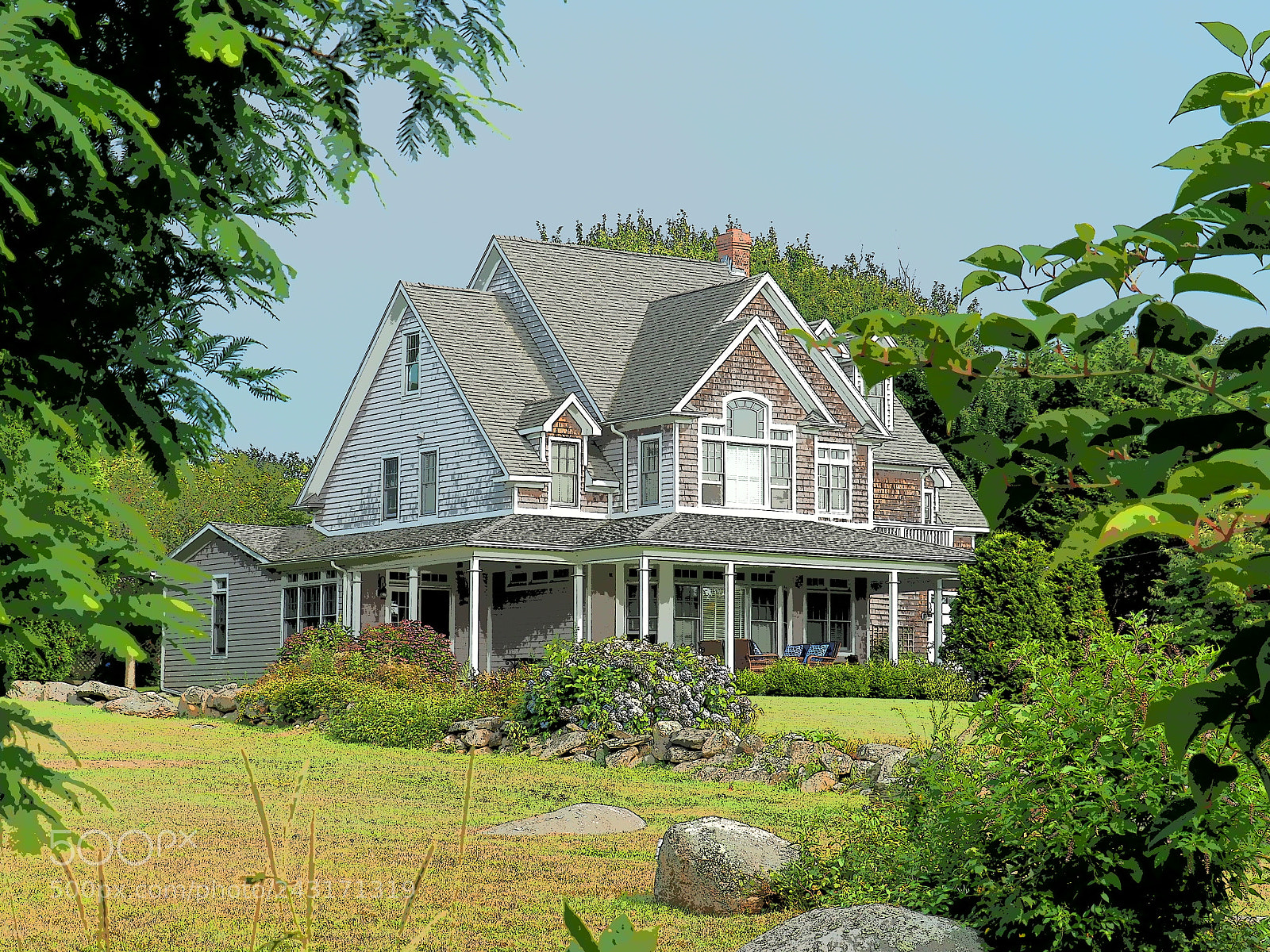 Olympus OM-D E-M5 II sample photo. Typical house in new photography