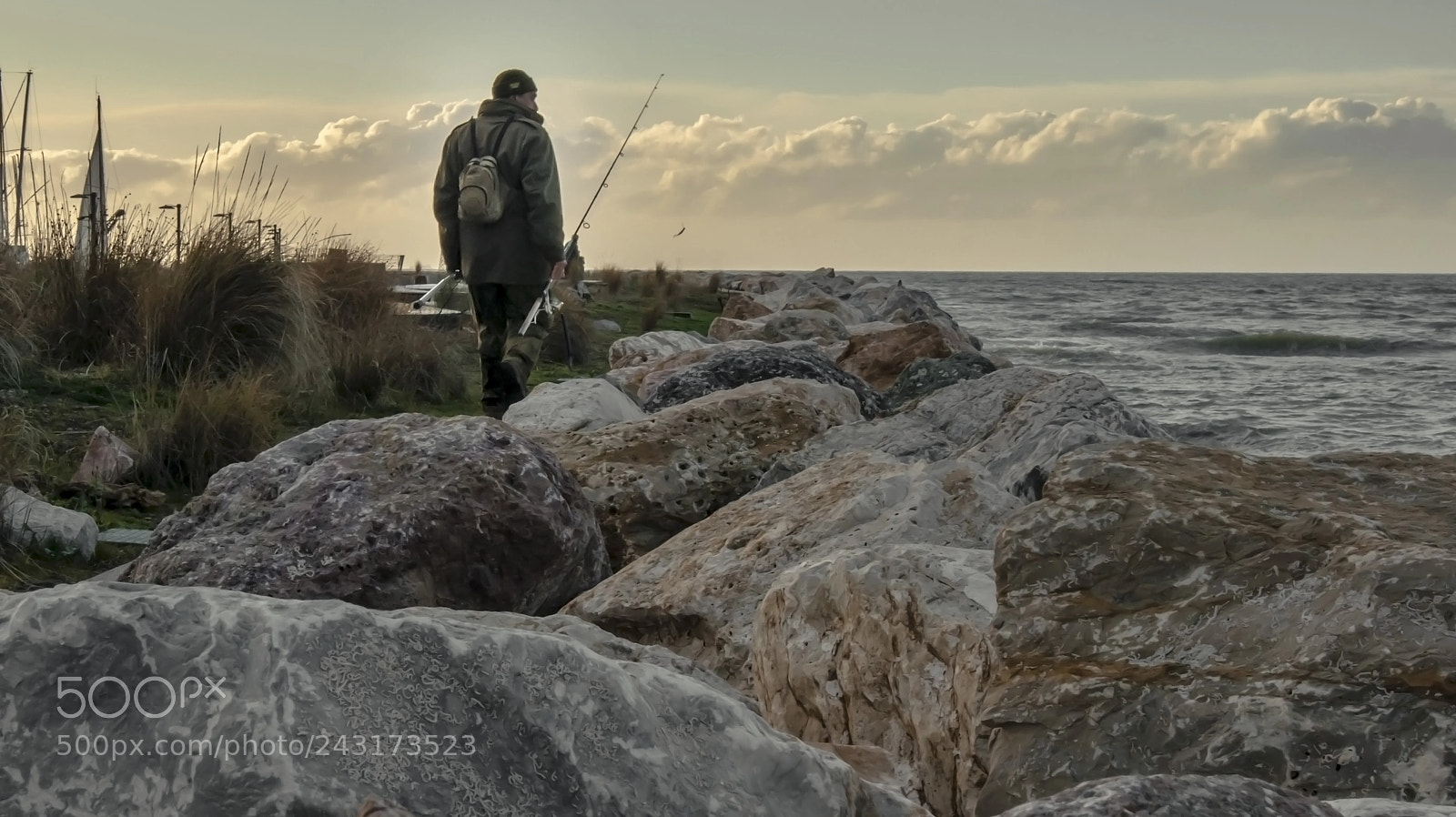 Sony Alpha DSLR-A380 sample photo. Fisherman photography