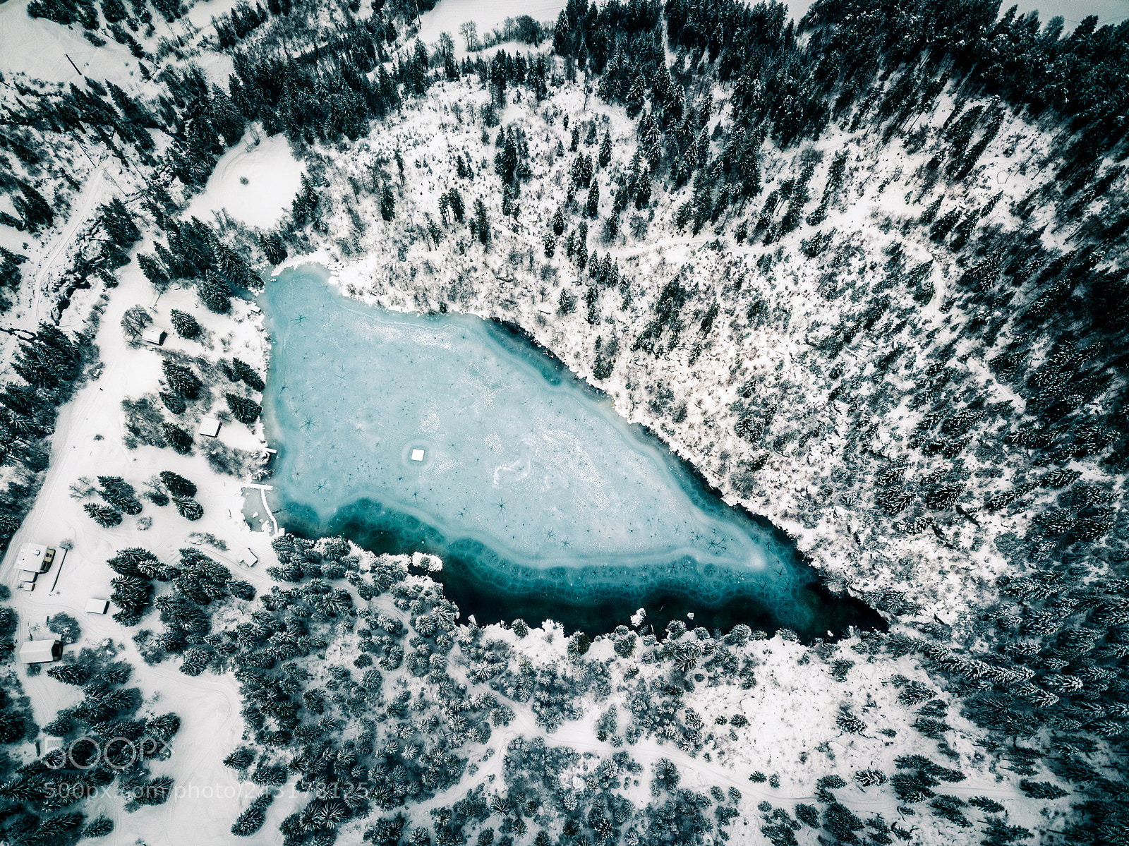 DJI FC220 sample photo. Winter wonderland photography