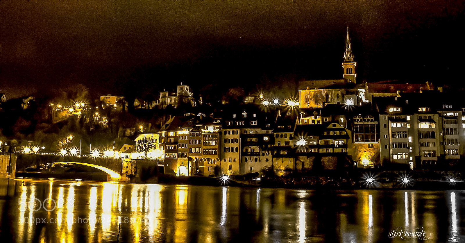 Sony SLT-A65 (SLT-A65V) sample photo. Laufenburg bei nacht photography