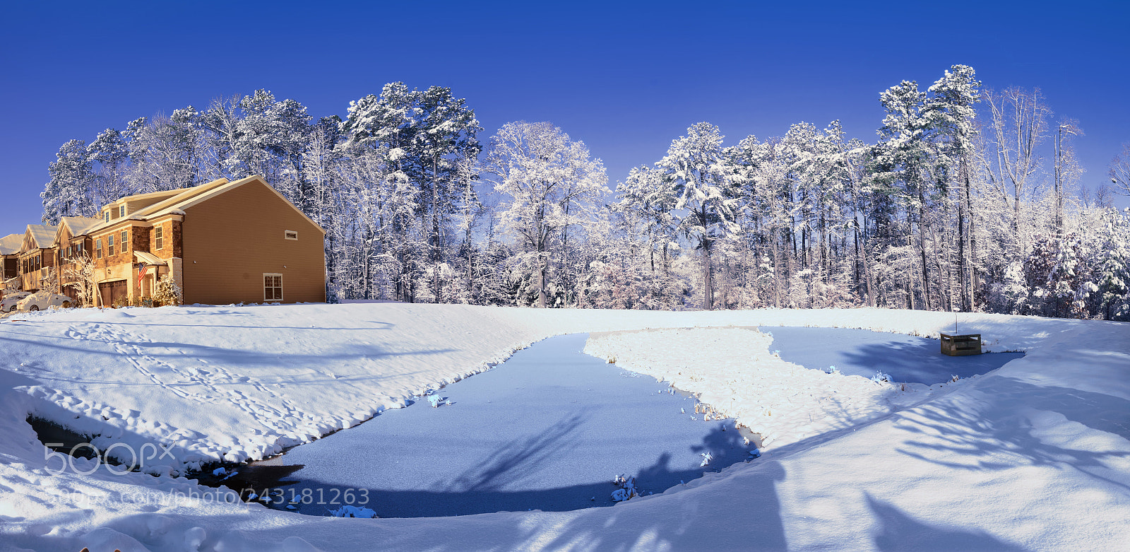 Nikon D7200 sample photo. Winter snow storm pano photography